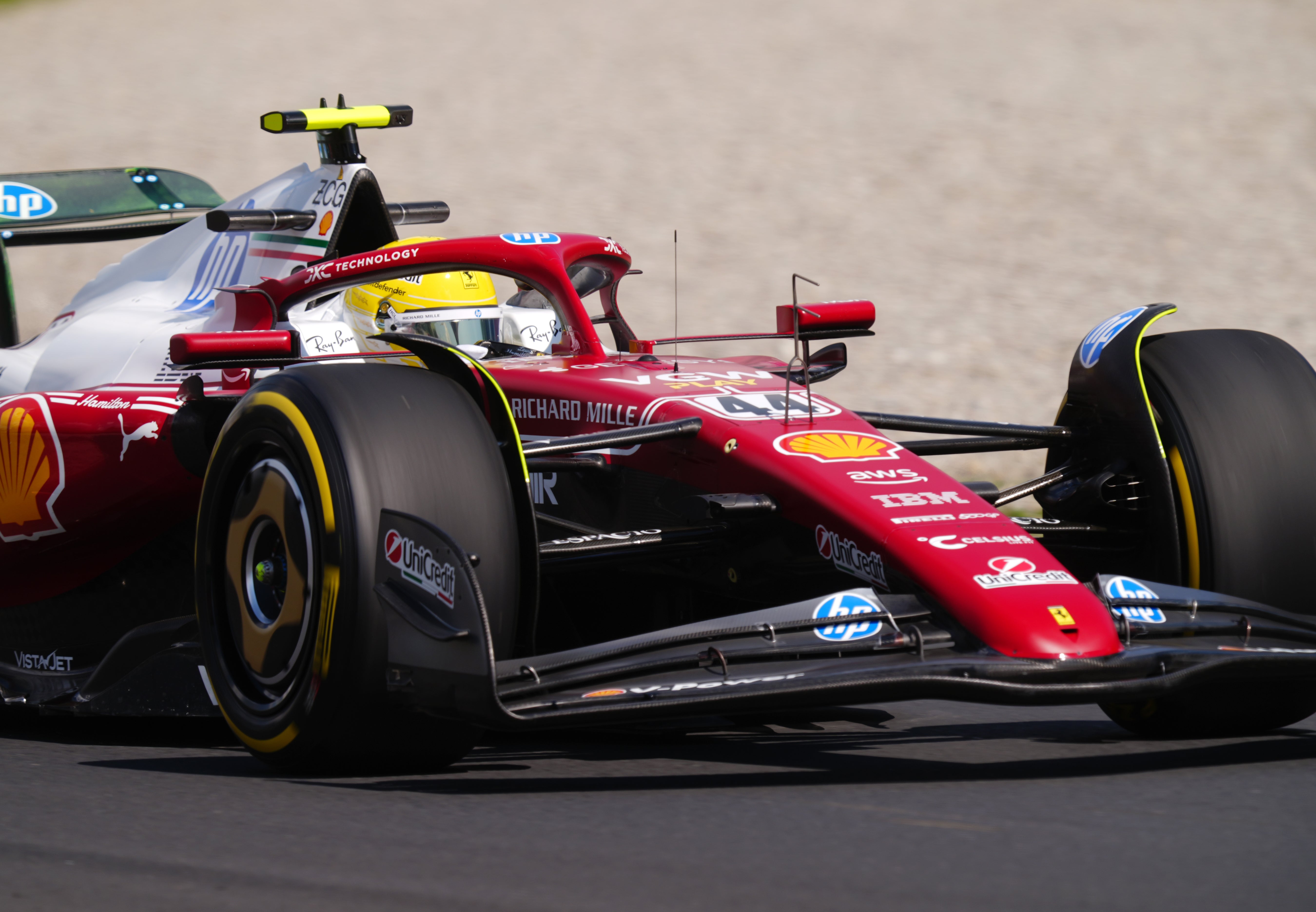 Lewis Hamilton set the pace in the first practice session in Monza (David Davies/PA)