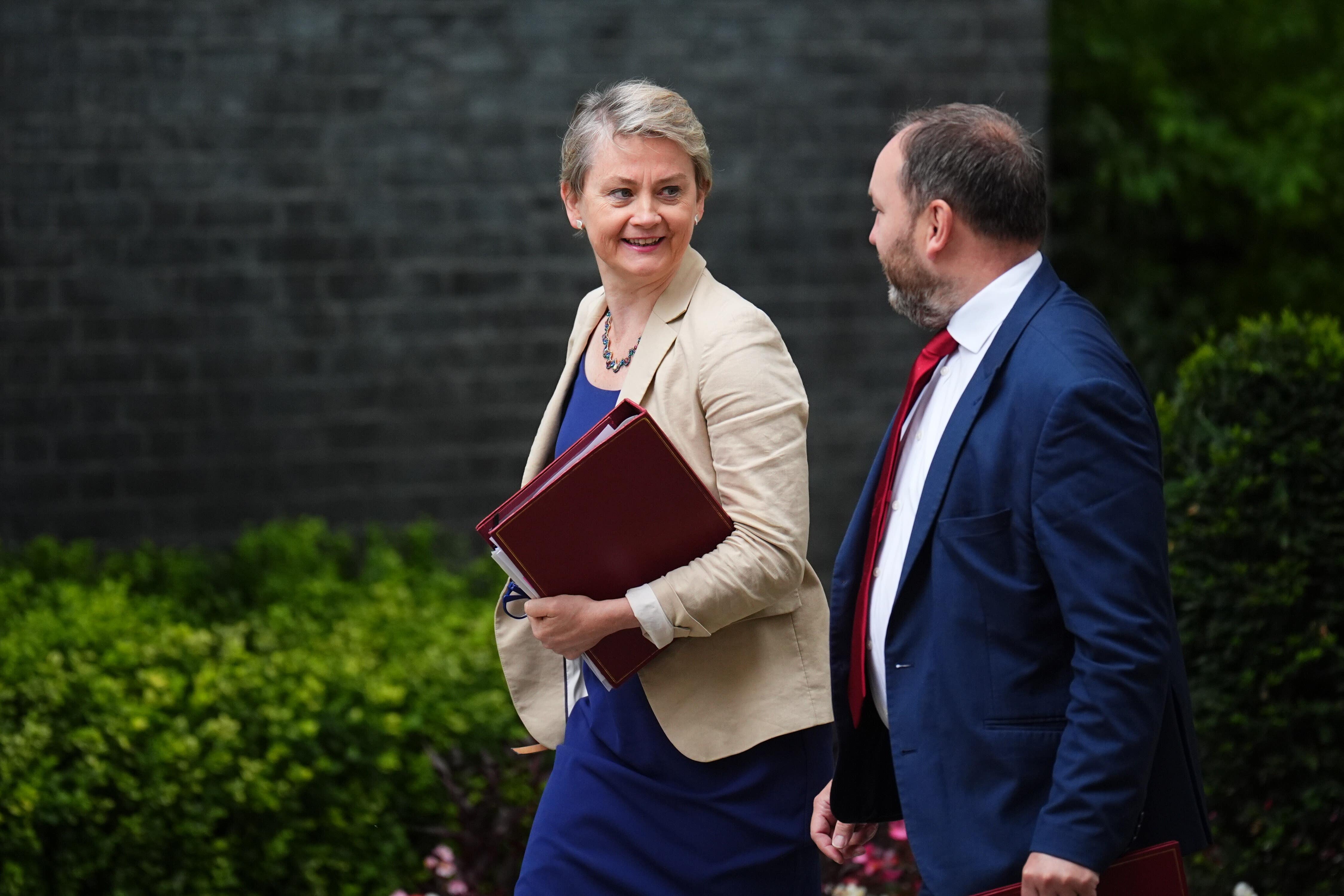 Yvette Cooper made incorrect claims about small boat crossings over the English Channel (James Manning/PA)