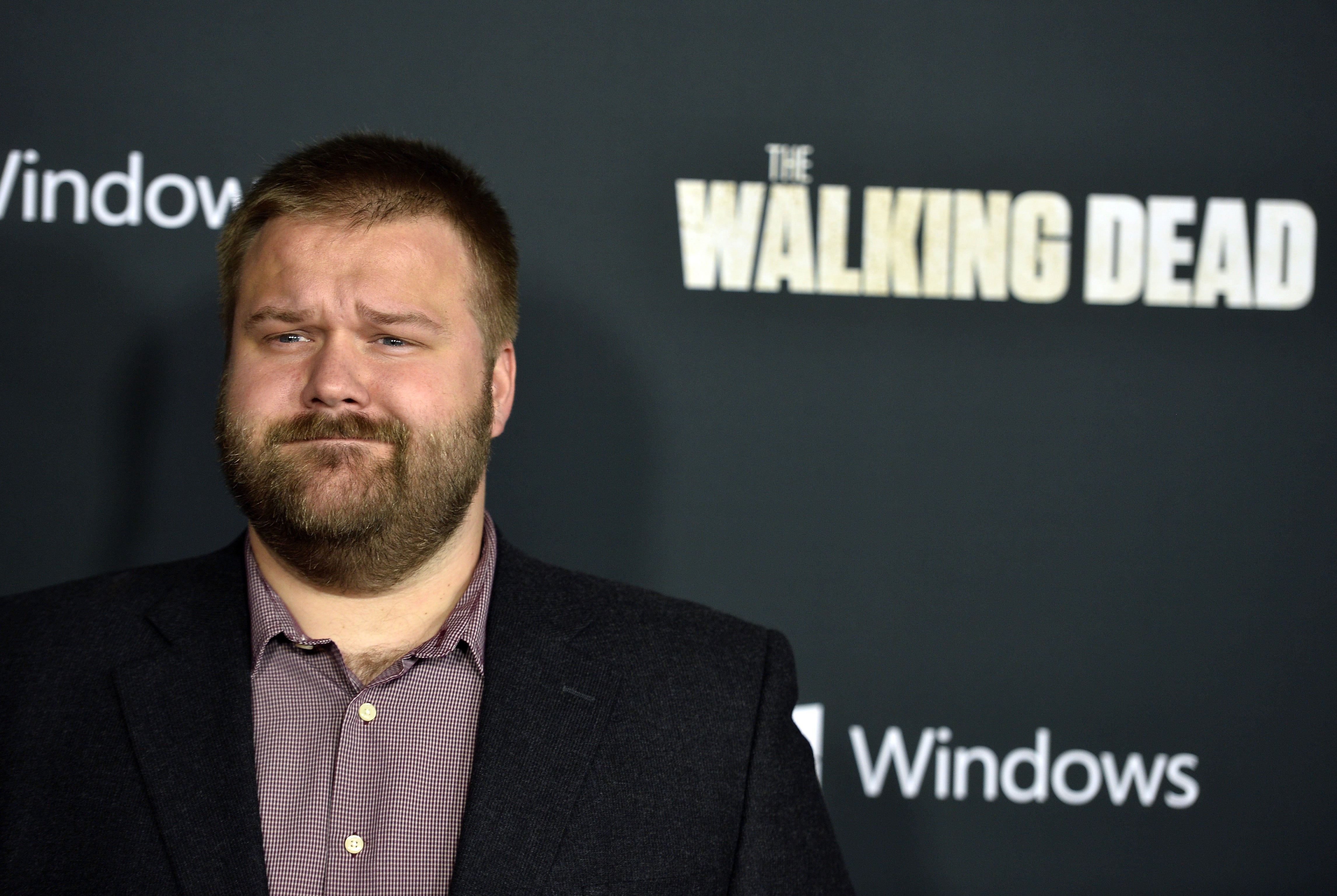 The real-life Thomas Richards believes Robert Kirkman (Pictured), the creator of 'The Walking Dead,' named a violent and depraved character after him. Now he's suing.