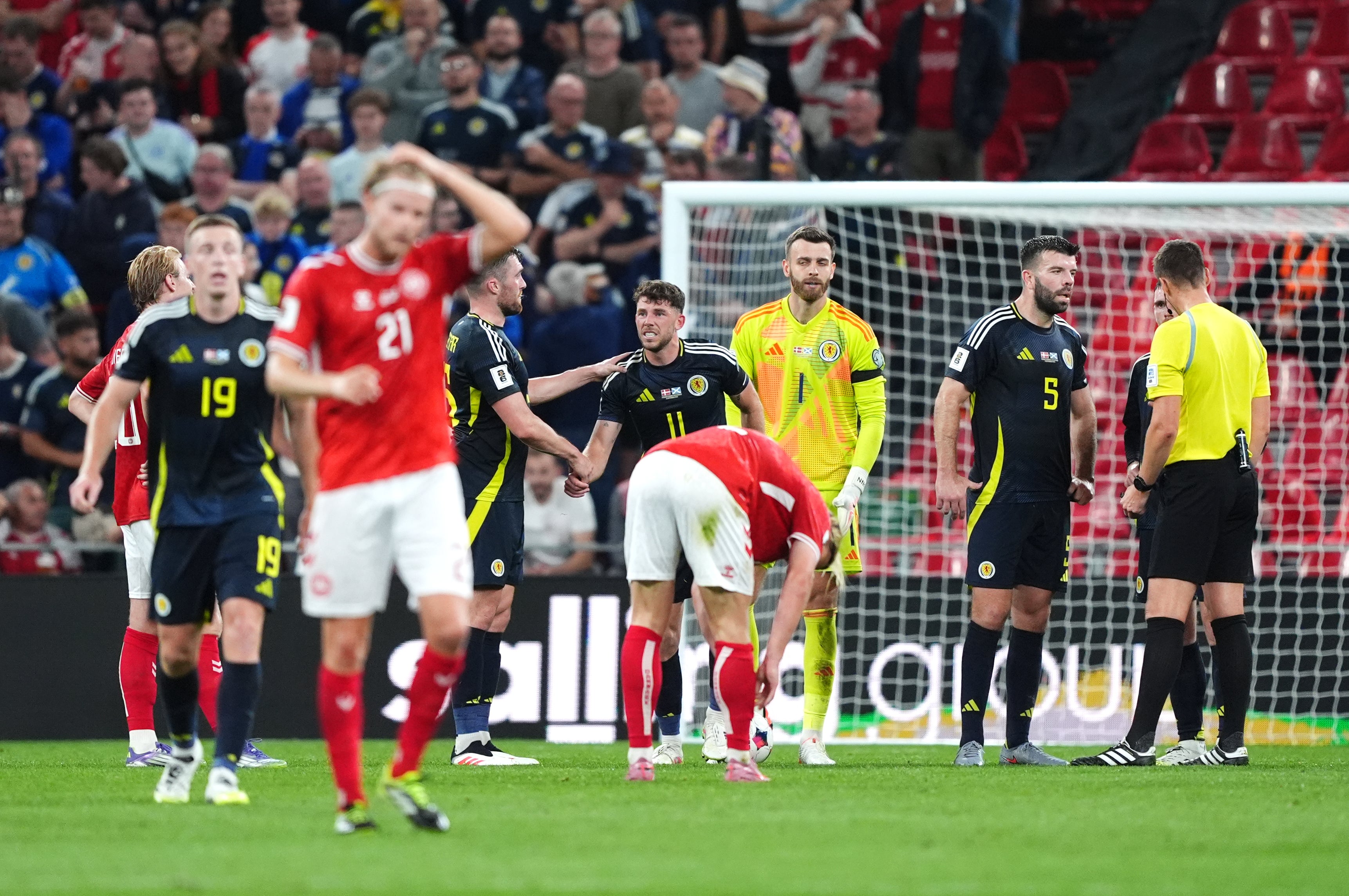 Scotland frustrated Denmark as they remained on alert for waves of attacks