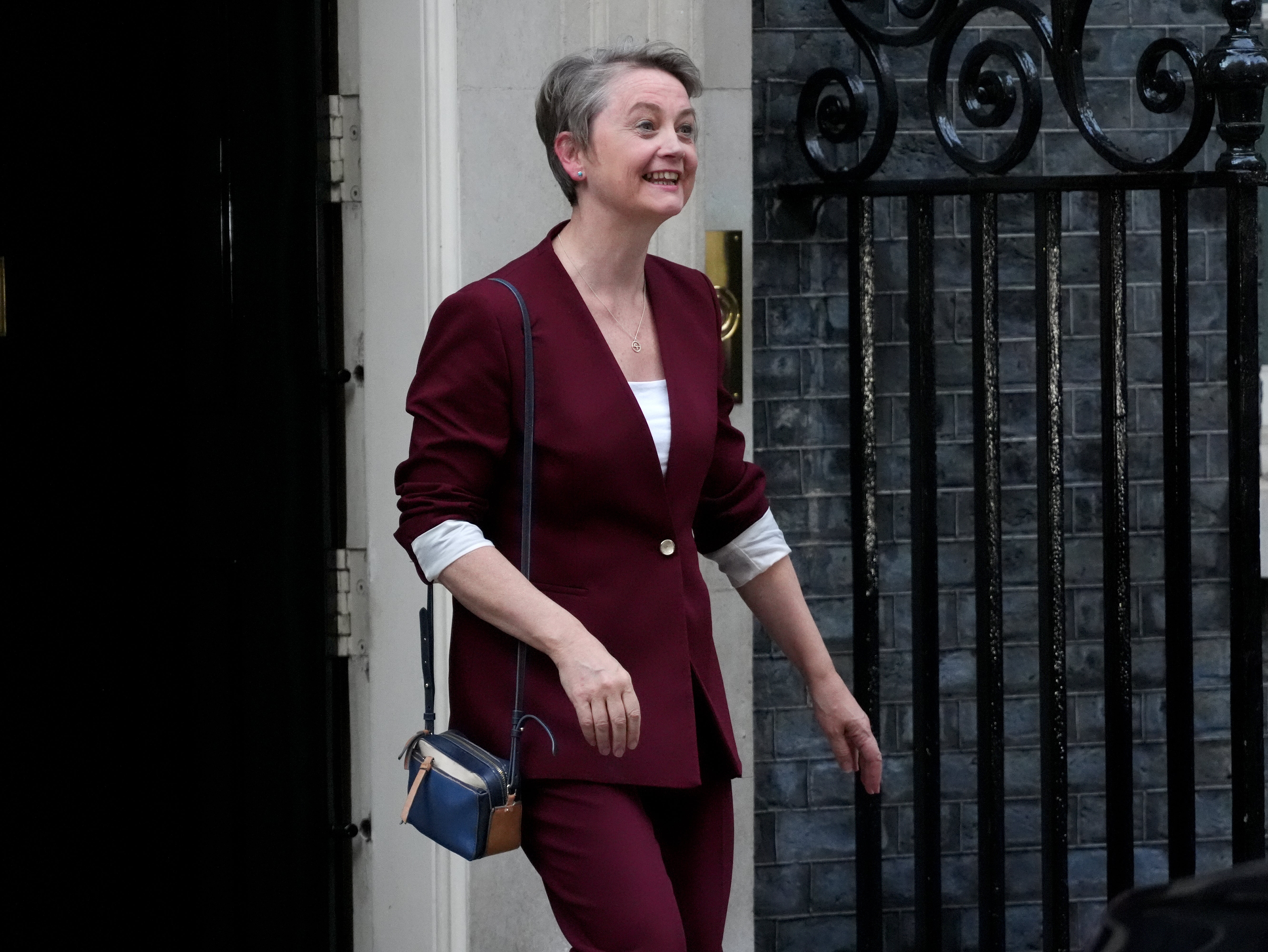 Yvette Cooper has been moved from the Home Office to the Foreign Office