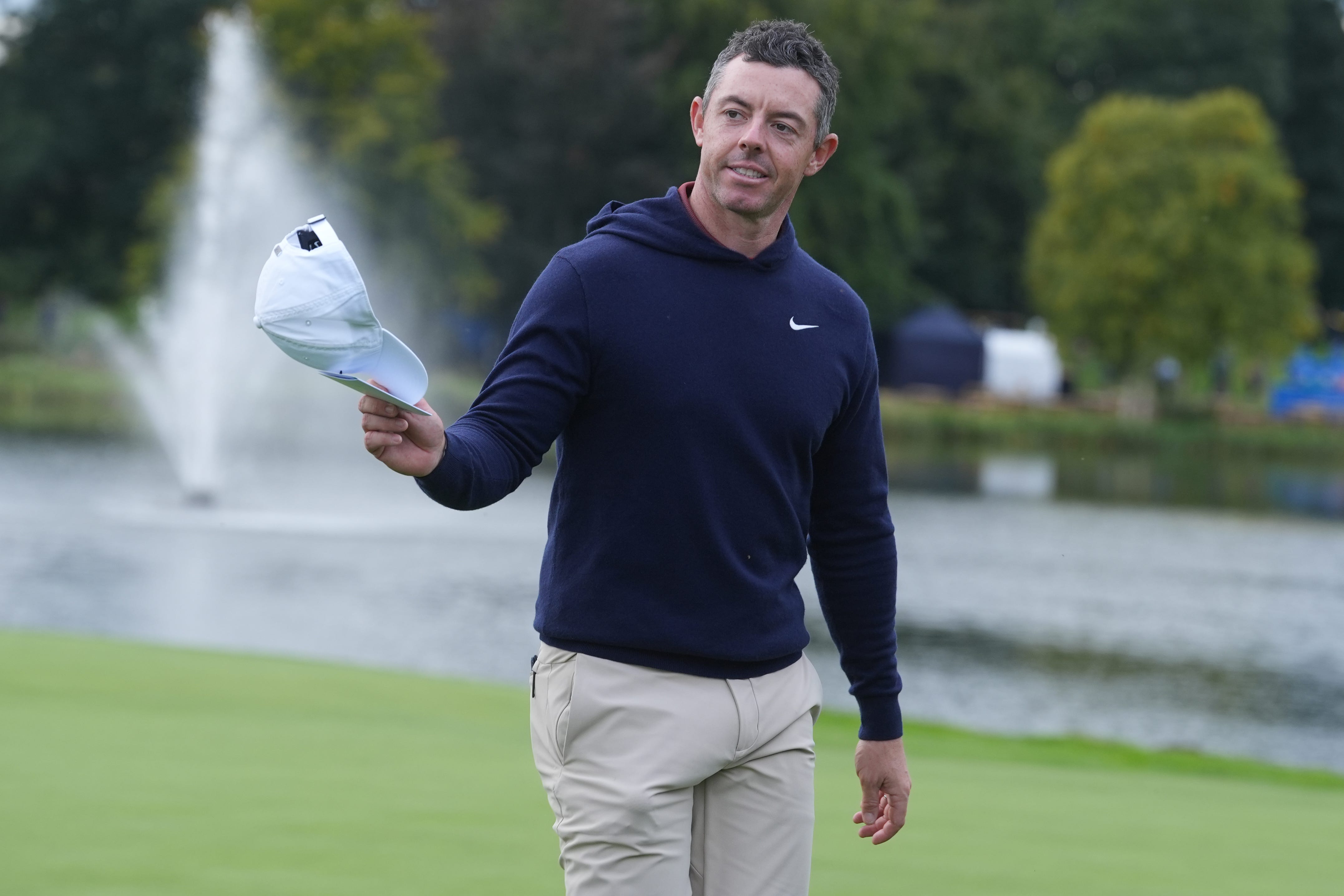 Rory McIlroy almost produced a grandstand finish to his round of 66 (Brian Lawless/PA)