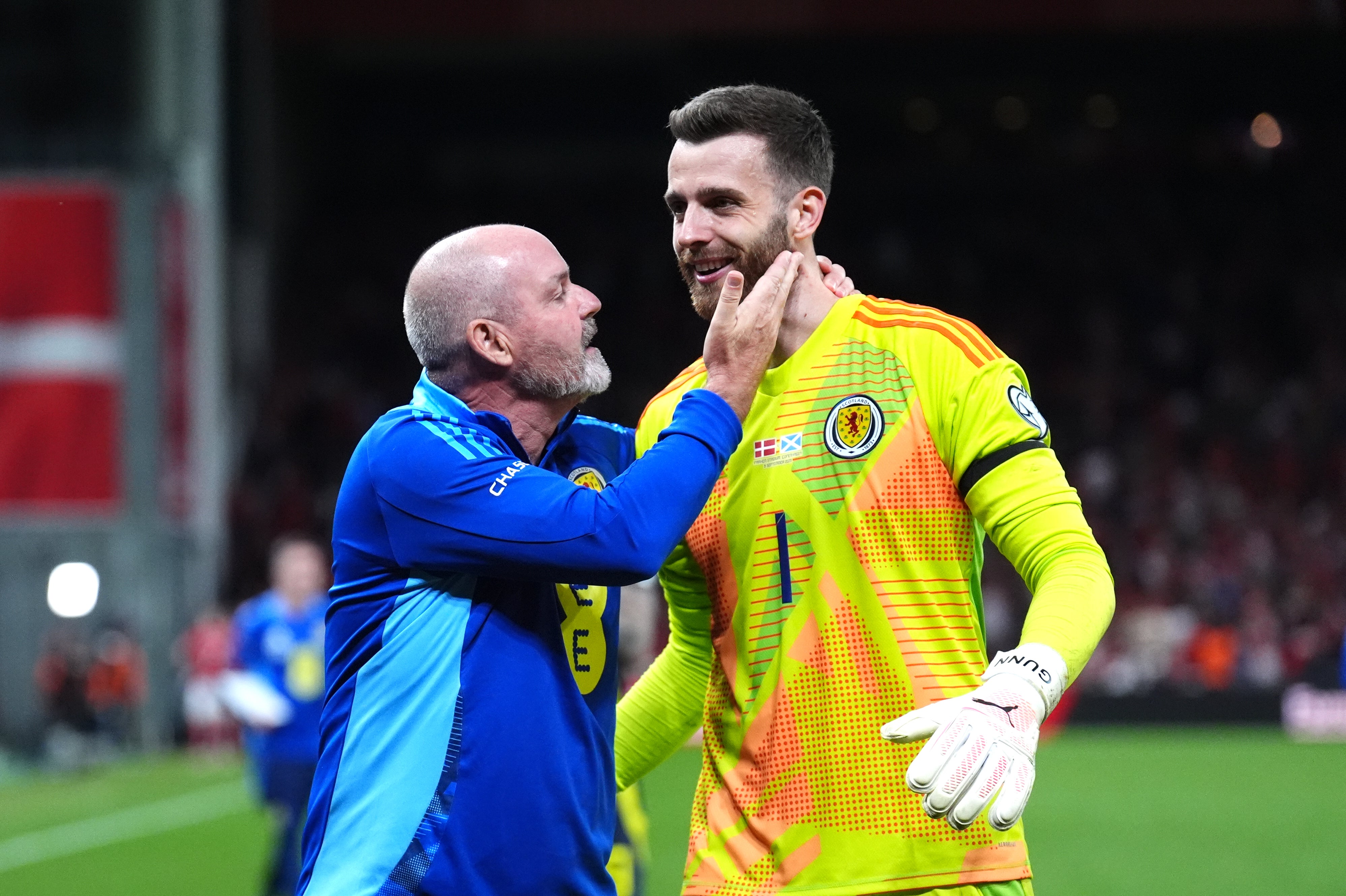Angus Gunn returned in goal for Scotland