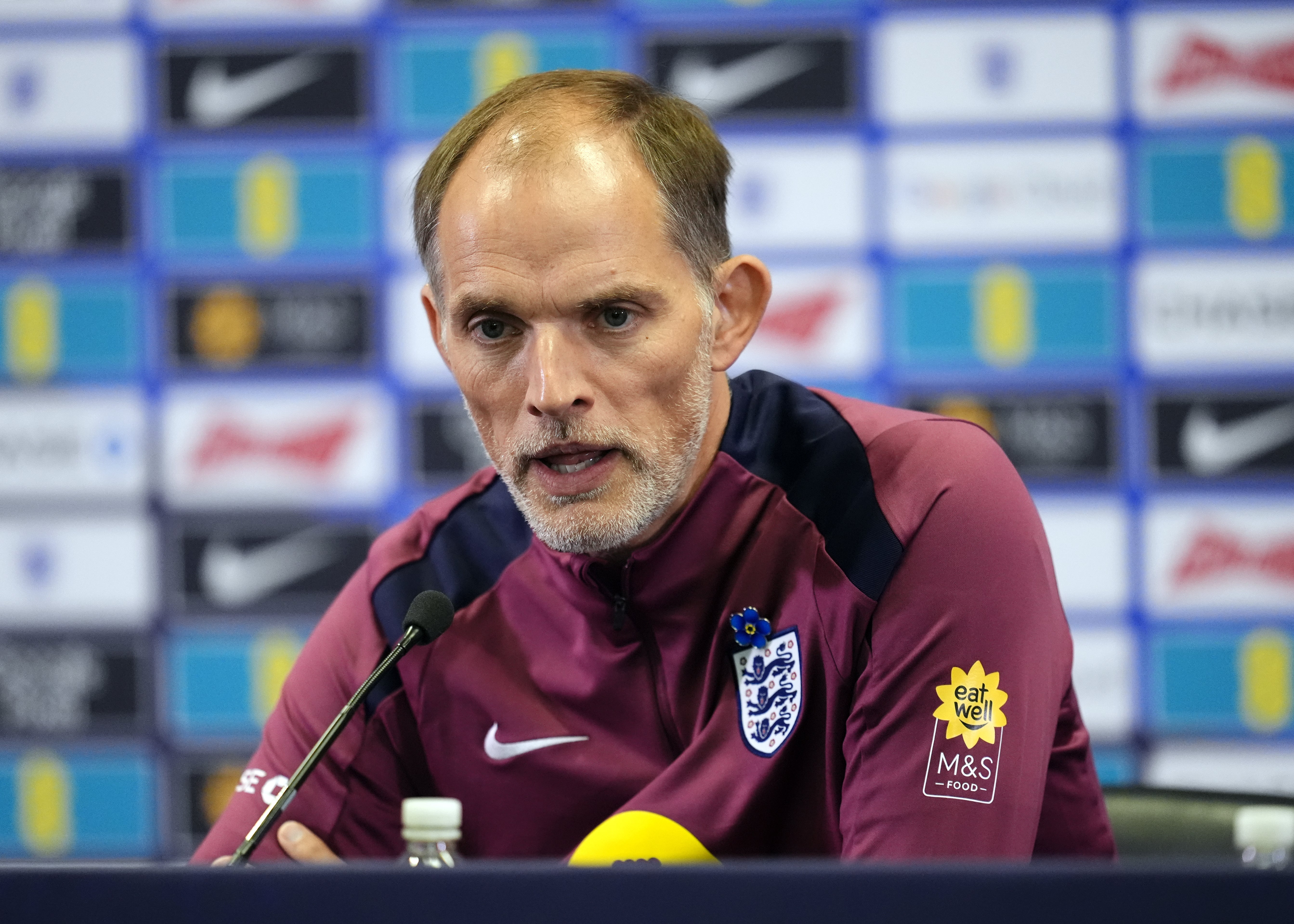 Tuchel says he has not thought about calling up Mason Greenwood (Nick Potts/PA)