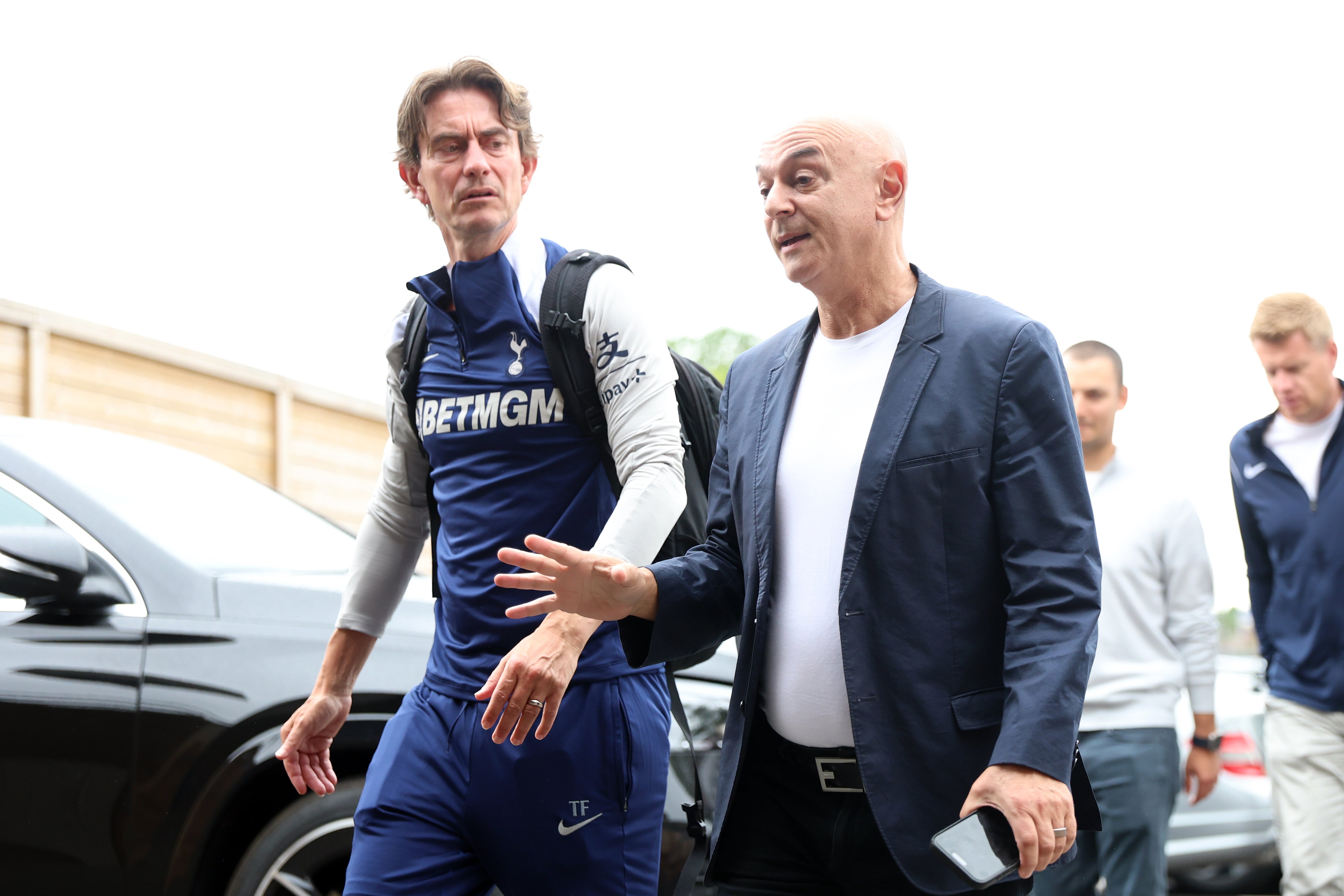 Thomas Frank (left) was one of the last appointments made in the Daniel Levy era