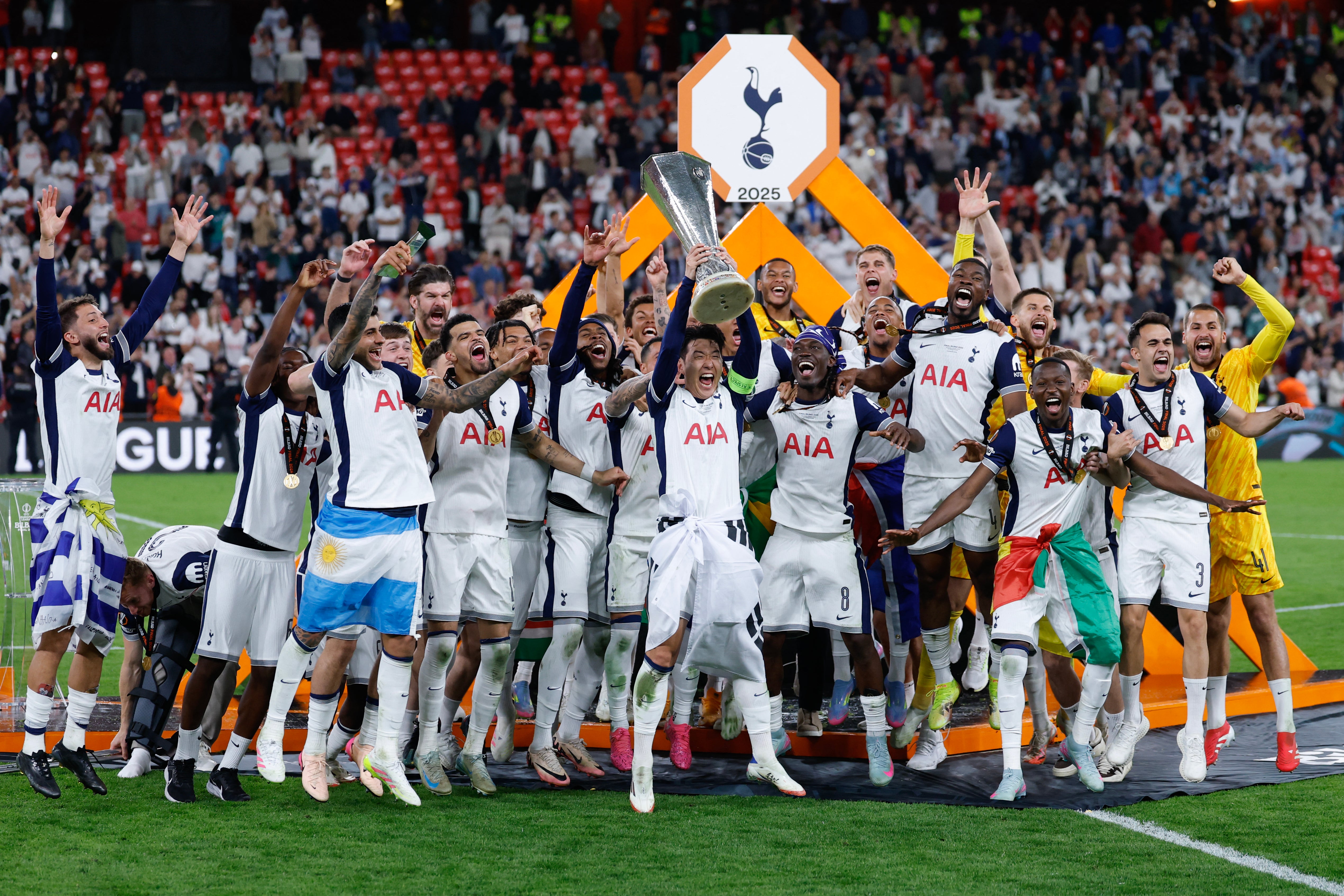 Tottenham’s victory in the Europa League was only the second trophy won during Levy’s time at the club