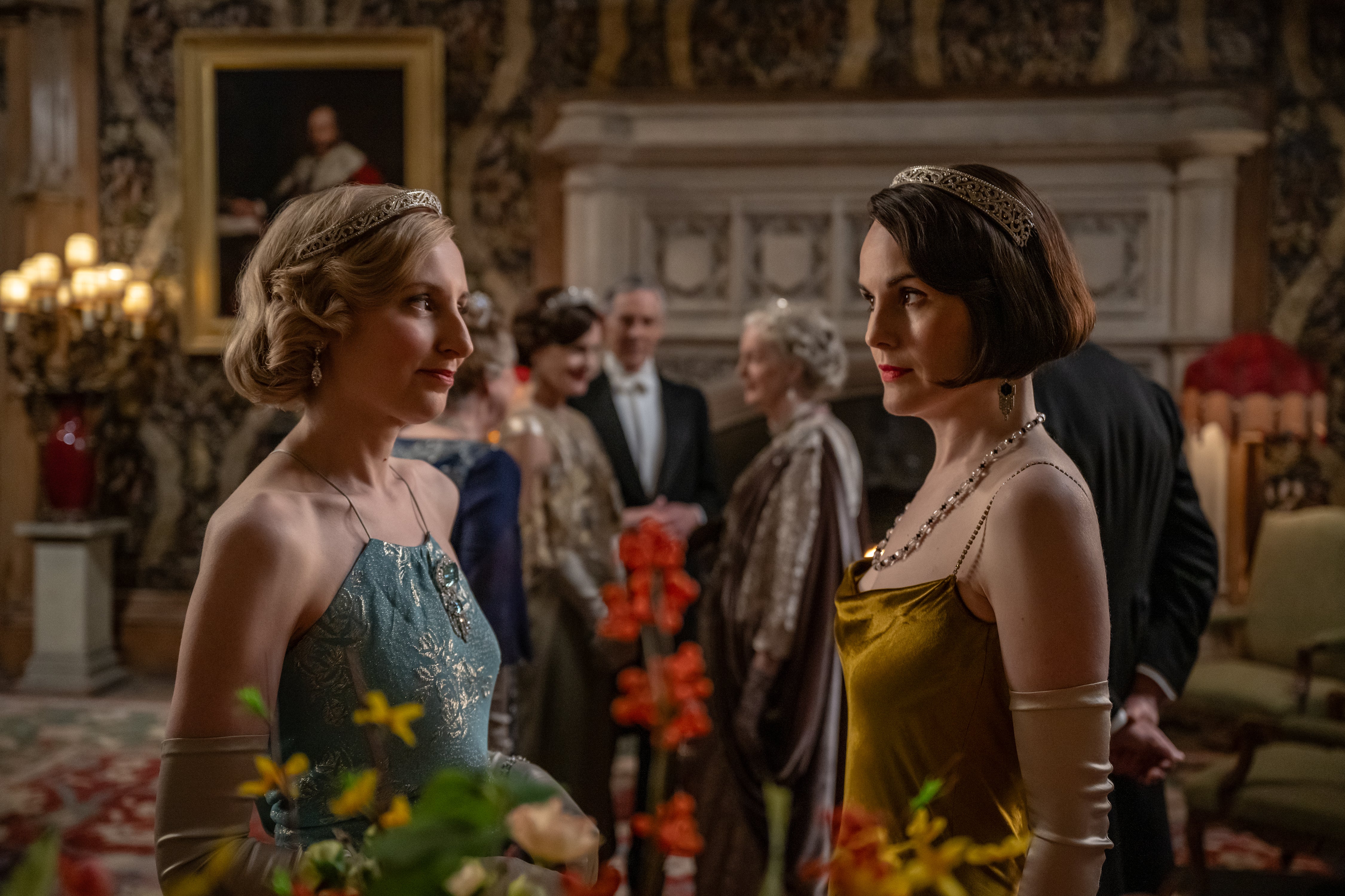 Laura Carmichael stars as Lady Edith and Michelle Dockery as Lady Mary in ‘Downton Abbey: The Grand Finale ’