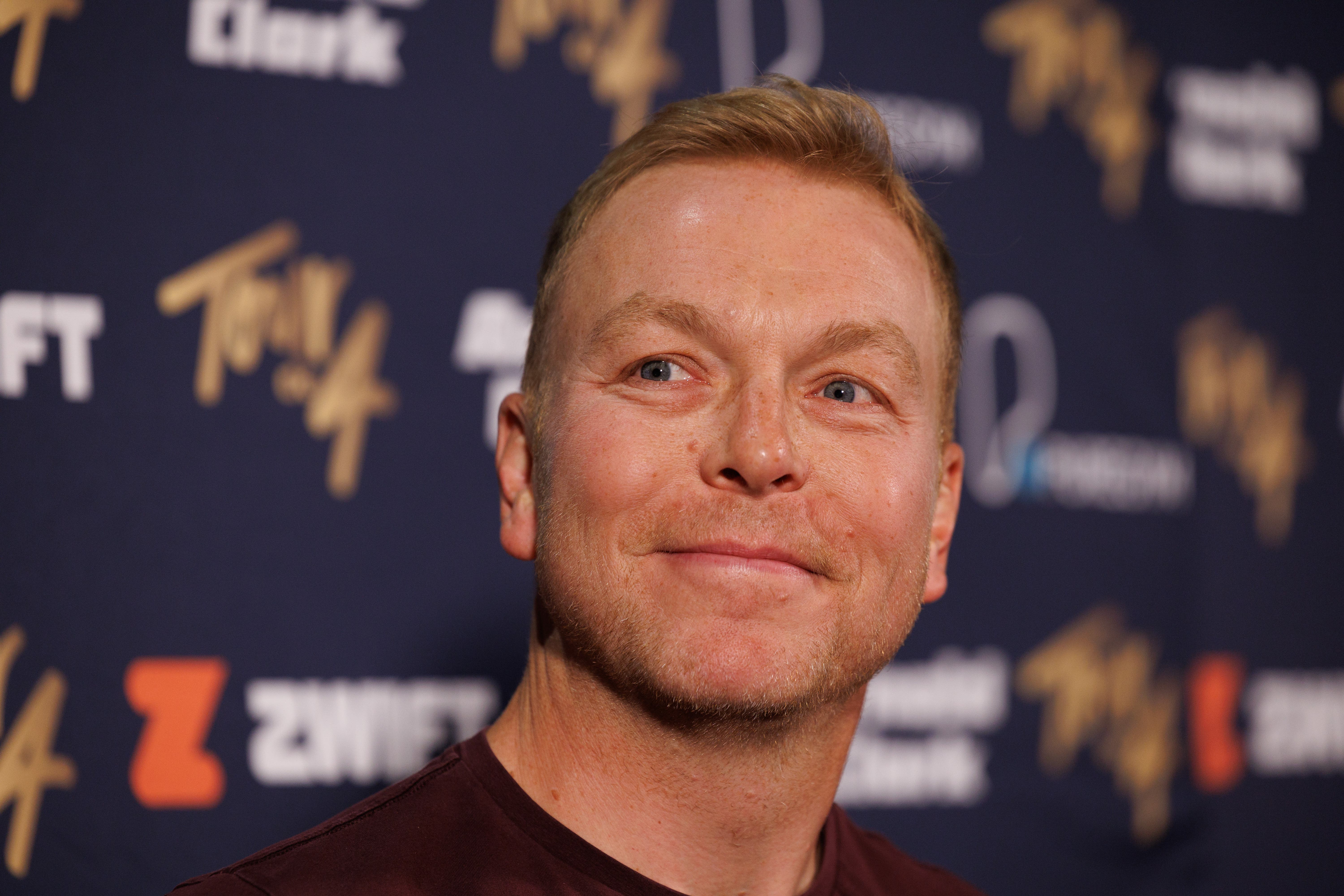 Sir Chris Hoy speaking at the launch of a fitness partnership for men living with prostate cancer