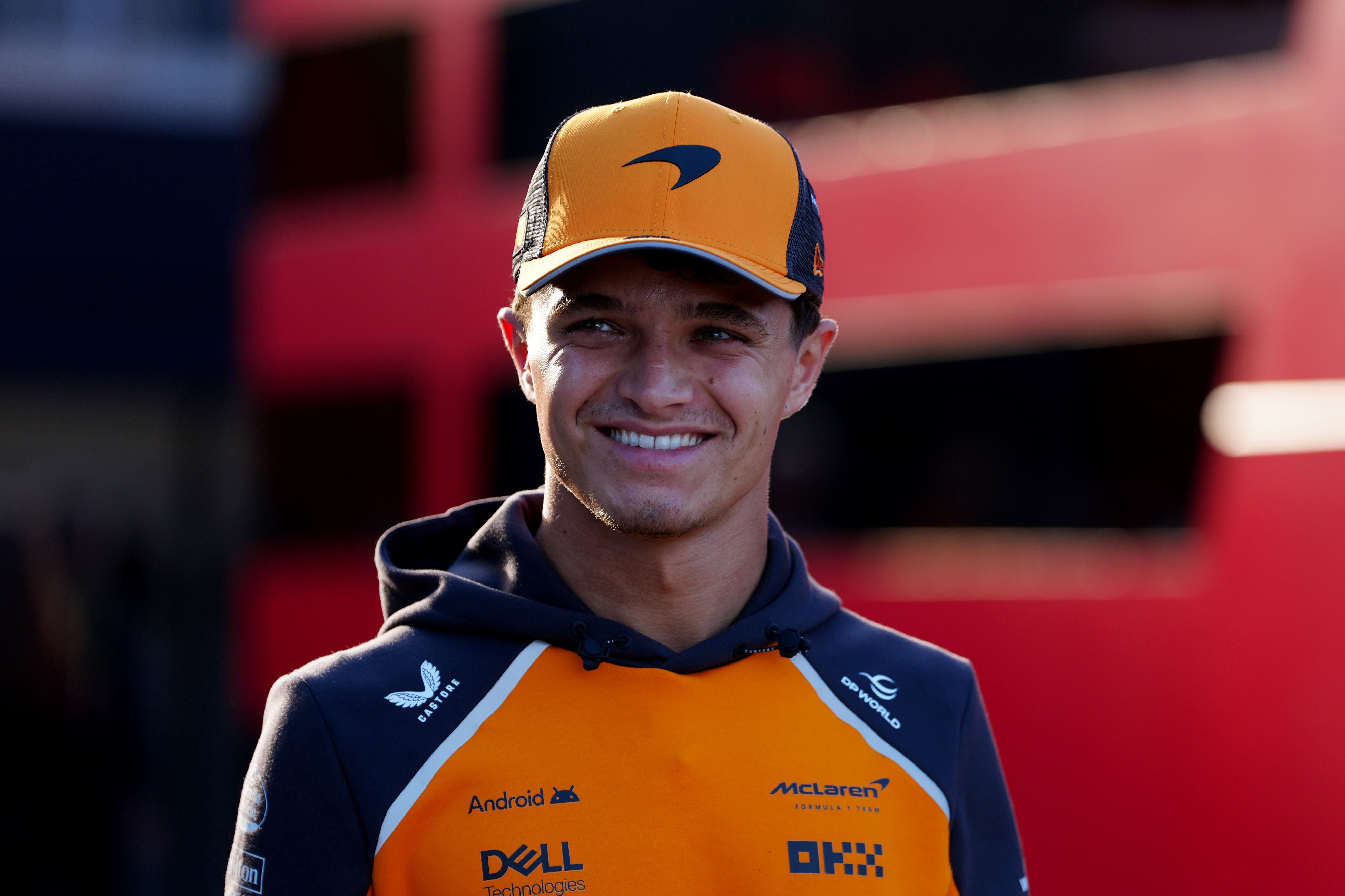 Lando Norris will start on the front row at Monza (David Davies/PA)