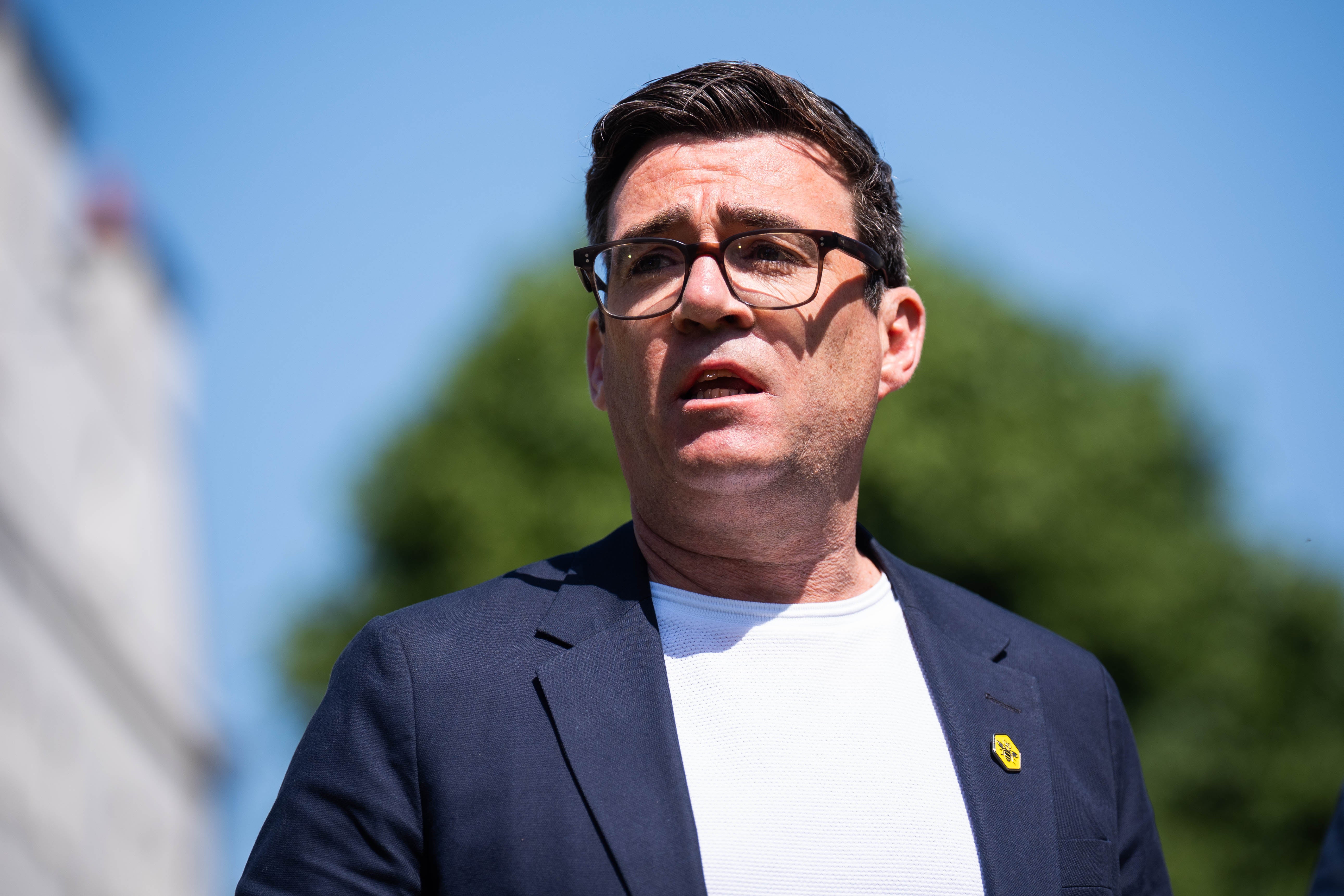 Greater Manchester mayor Andy Burnham criticised Tice’s comments
