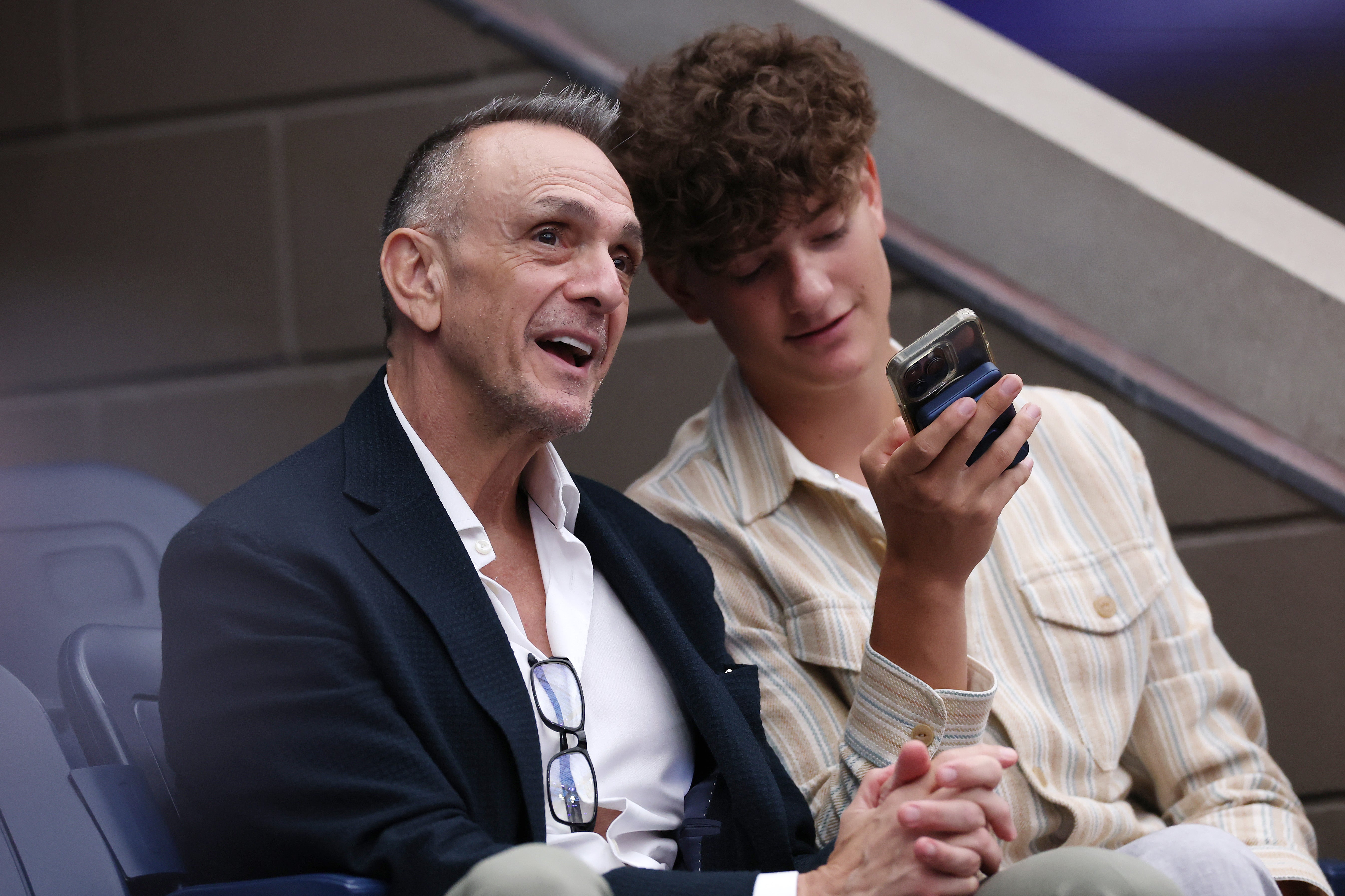 'The Simpsons' voice actor Hank Azaria attended the 2025 U.S. Open men's final