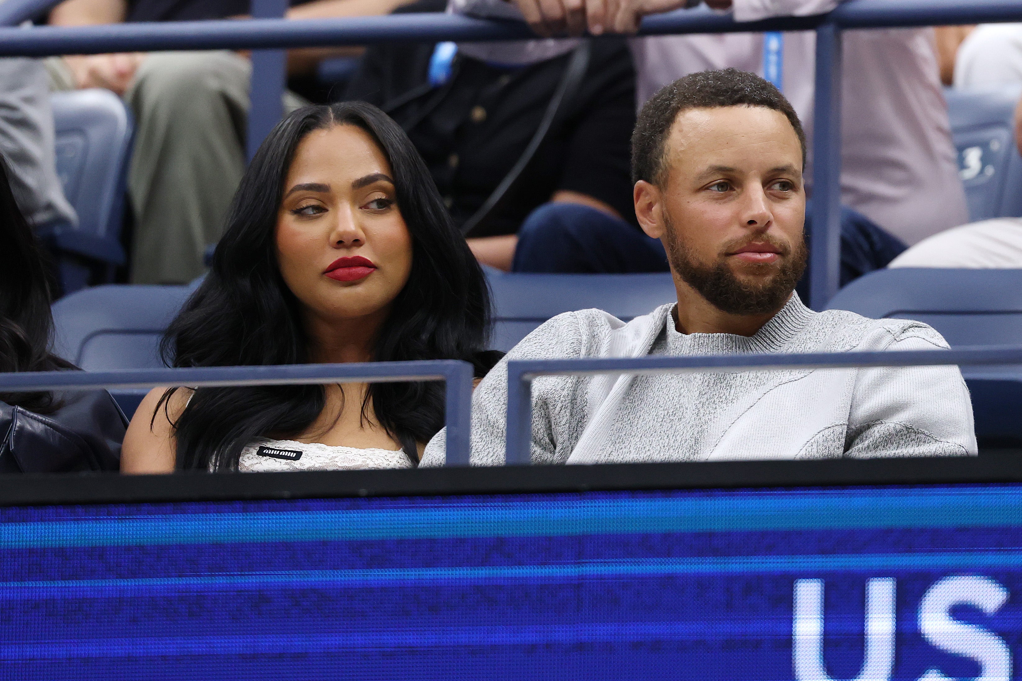 NBA star Steph Curry and wife Ayesha Curry were in the crowd at the 2025 U.S. Open men's final