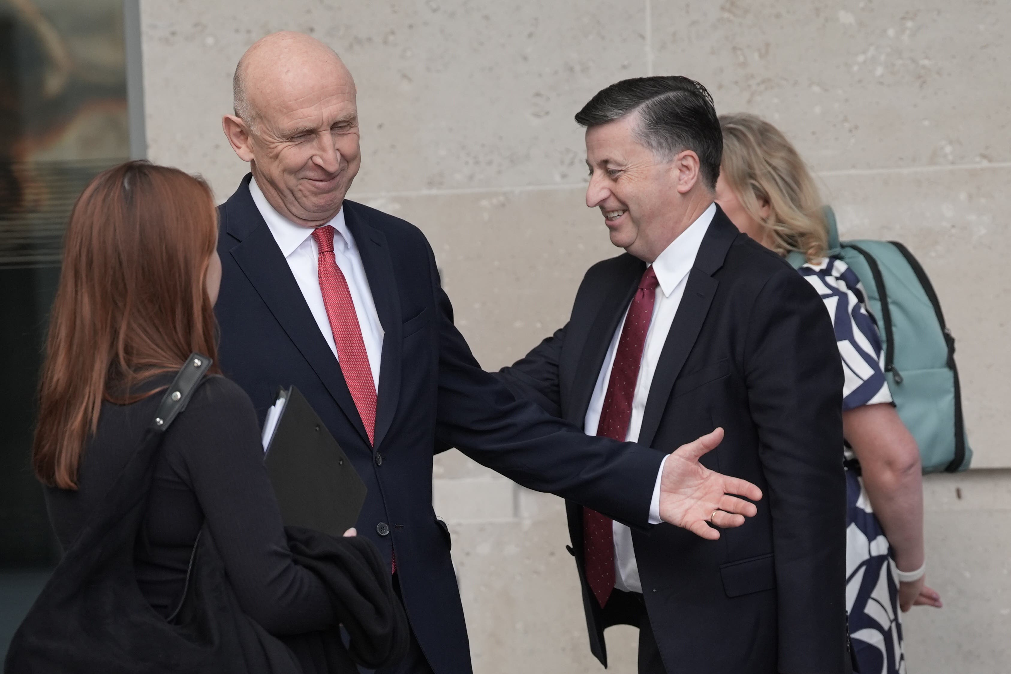 Defence Secretary John Healey and Scottish Secretary Douglas Alexander both hailed the UK Government’s new Defence Industrial Strategy (Stefan Rousseau/PA)