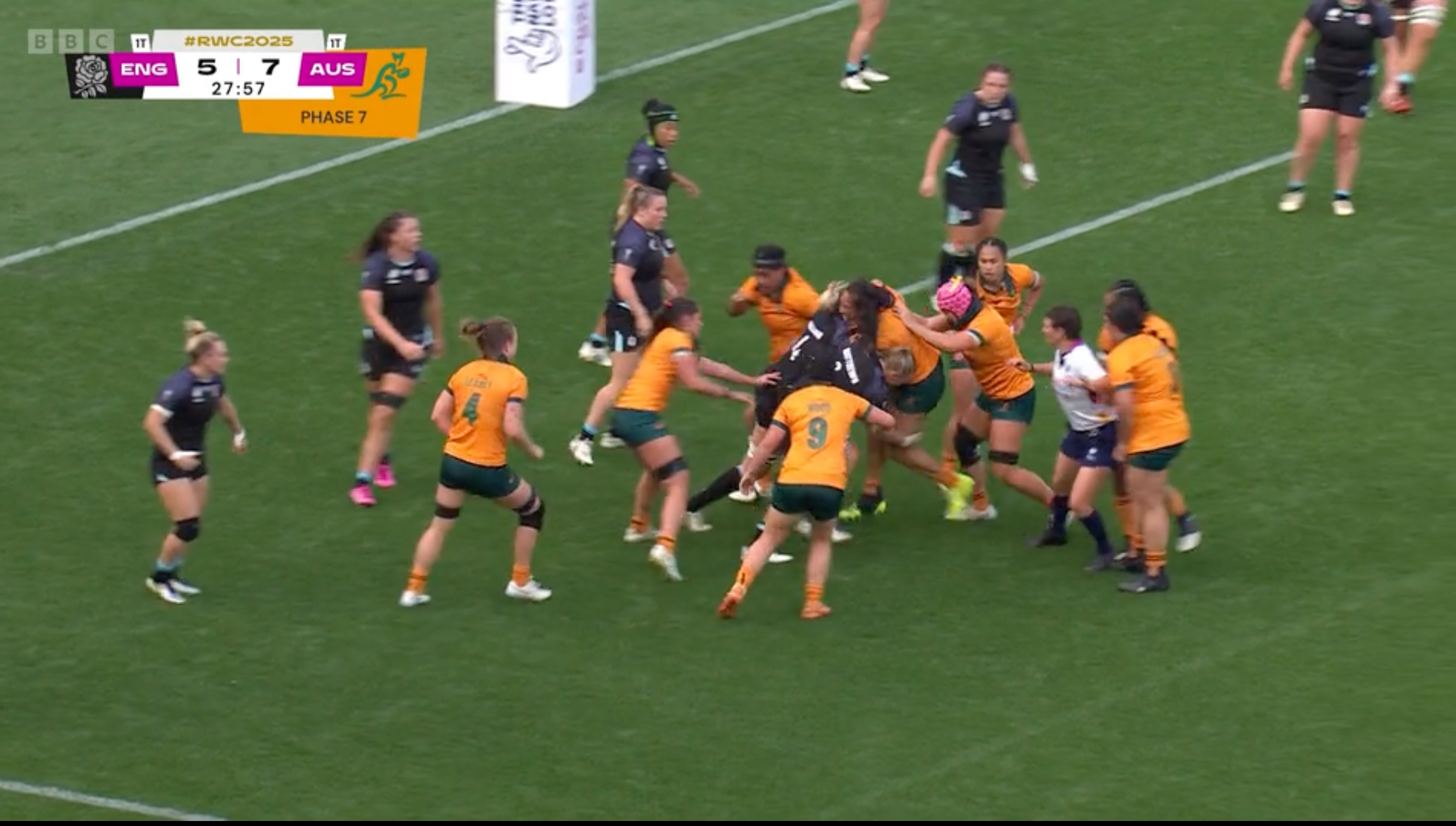 A huge double hit from Alex Matthews and Rosie Galligan helped turn momentum for England