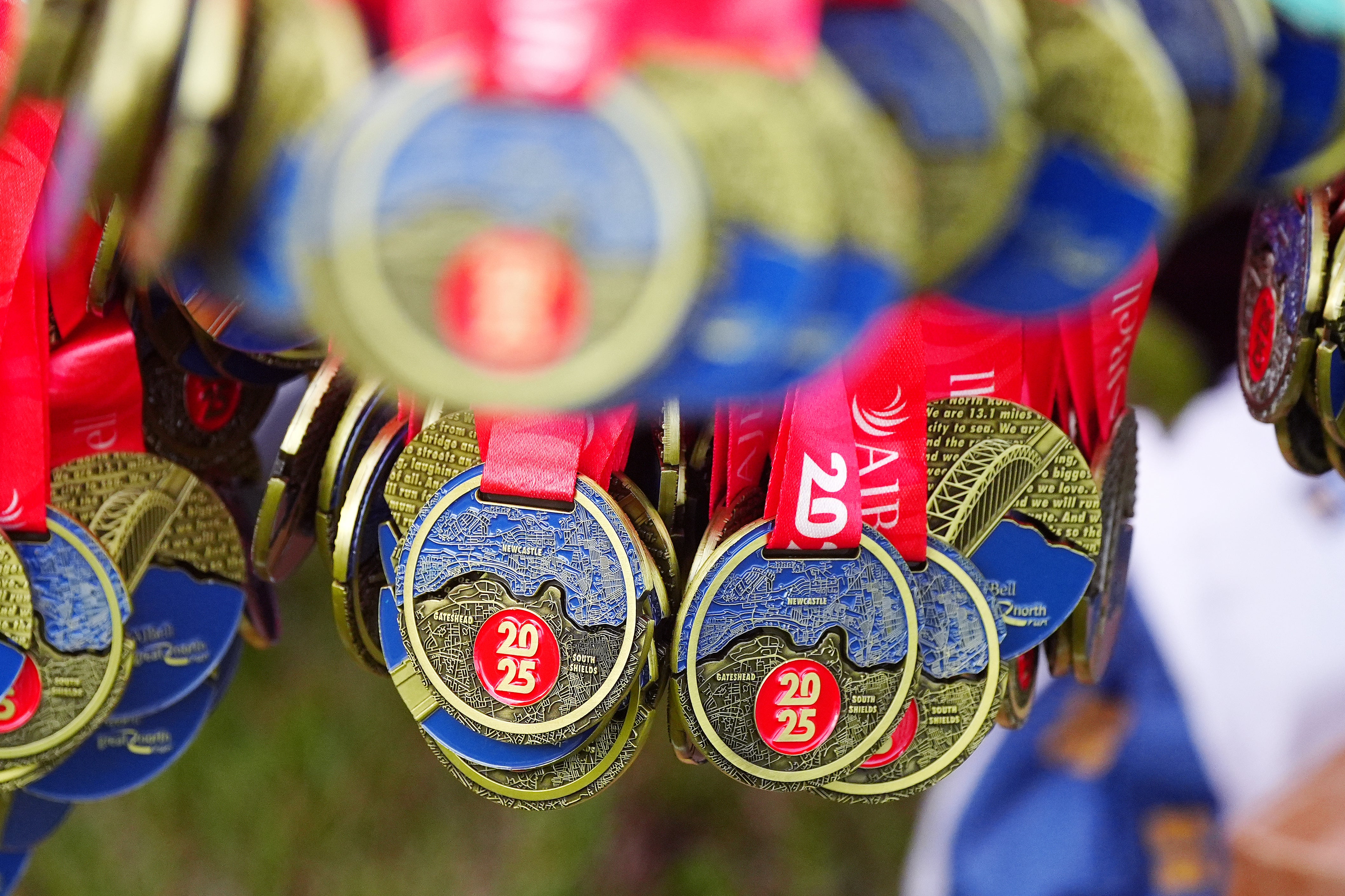 The medals showed the River Wear instead of the River Tyne (Owen Humphreys/PA)