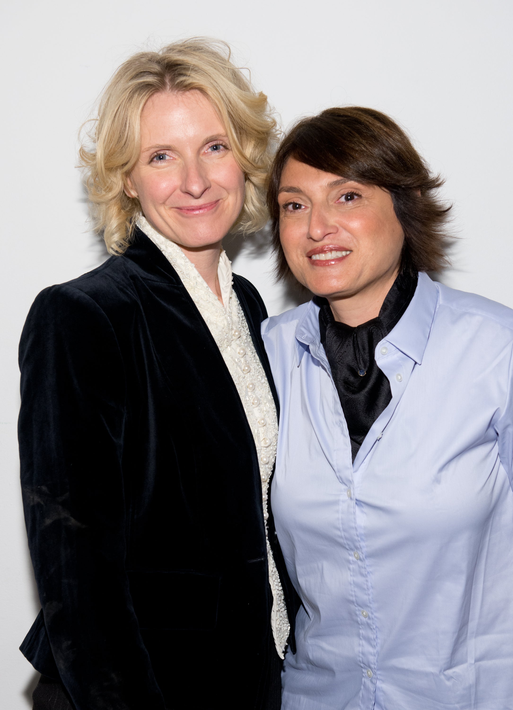 Gilbert with her late partner Rayya Elias in 2014