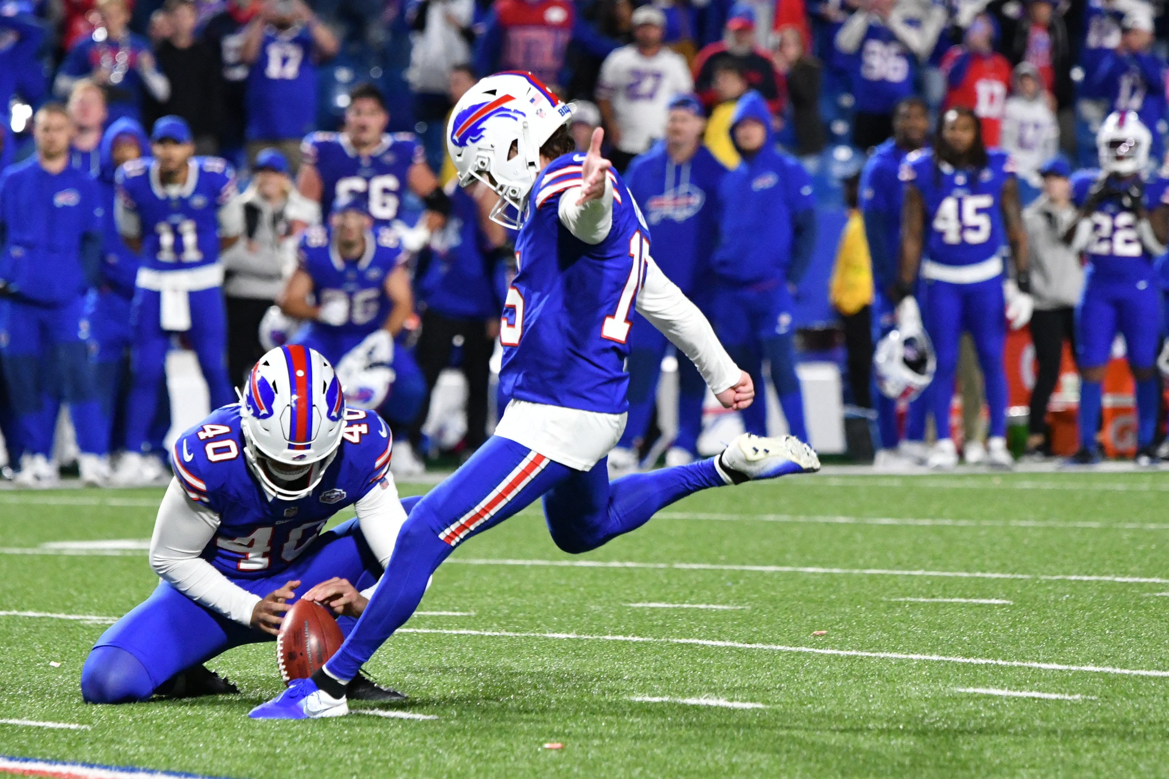 Matt Prater’s field goal won the game during the fourth quarter against the Baltimore Ravens