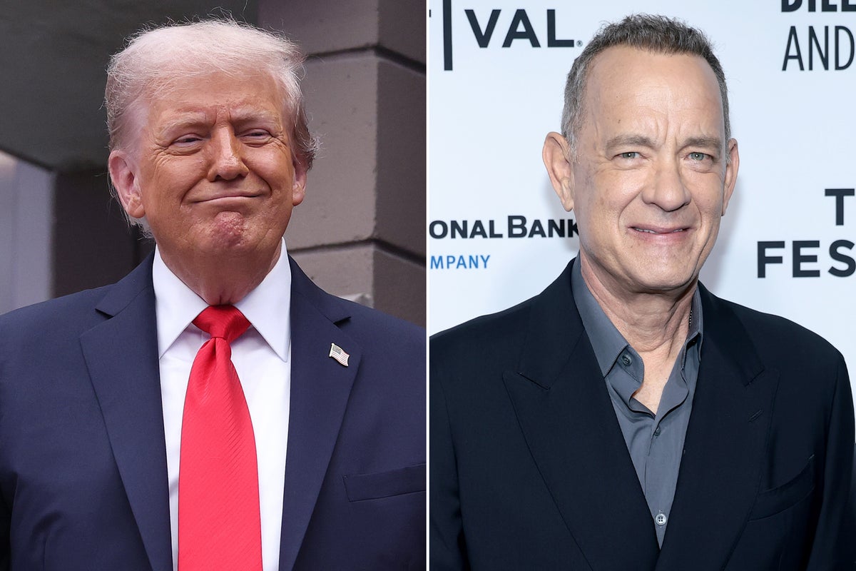 Trump celebrates award ceremony for WOKE' Tom Hanks being cancelled