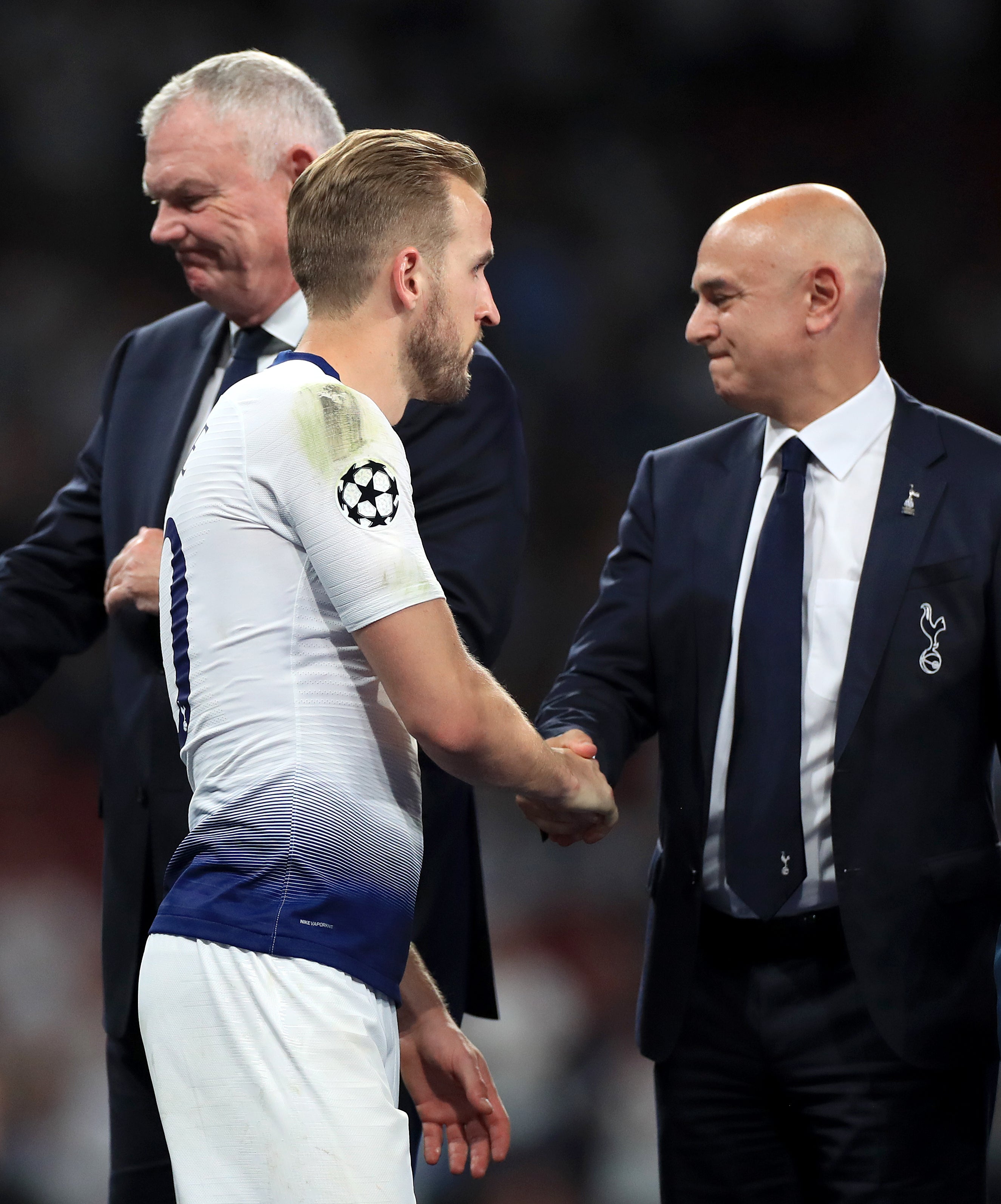 Harry Kane reacts to Daniel Levy’s Tottenham departure after tension over transfer saga