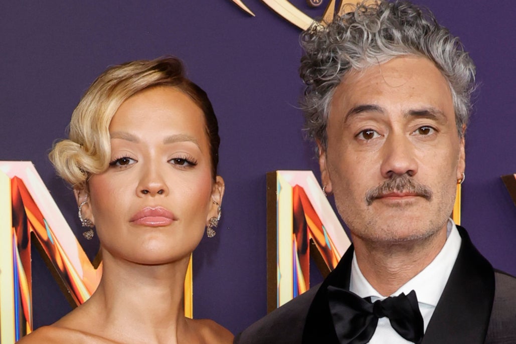 <p>Rita Ora and Taika Waititi attending the Emmy Awards in September 2024</p>