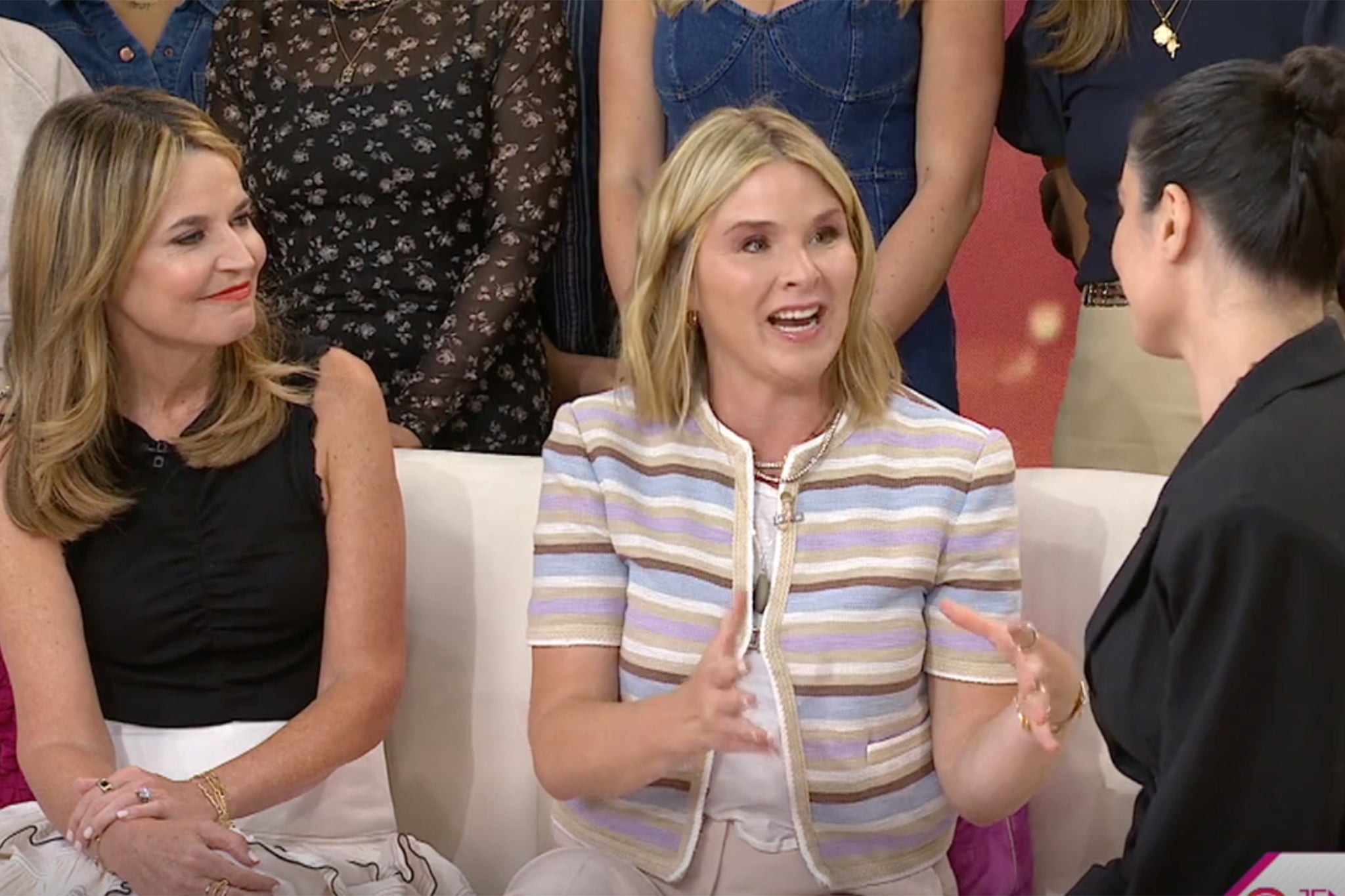 ‘We love you. Our whole staff has joined because you are part of our family,’ Bush Hager (middle) said to Farizan