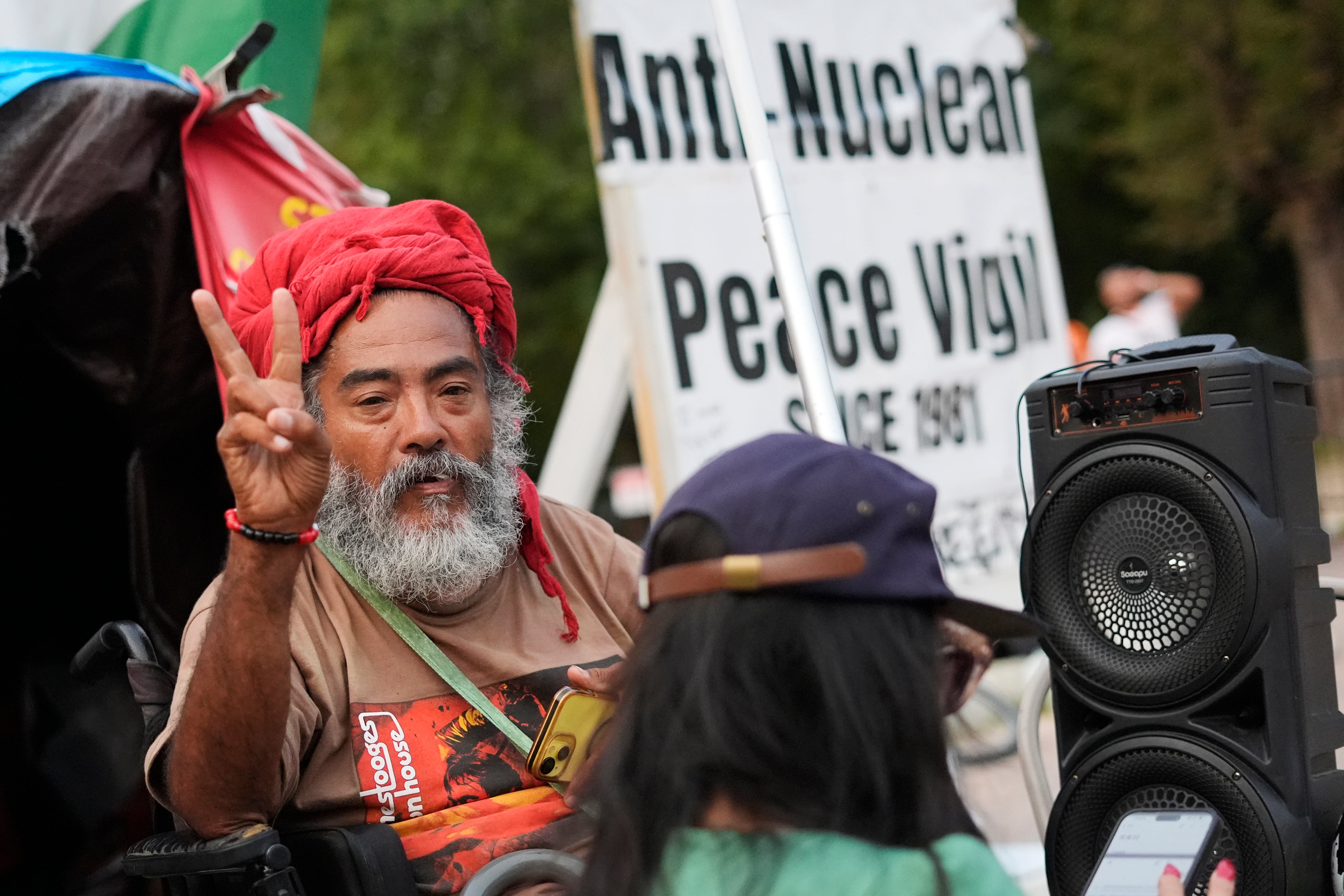 Melaku-Bello has rejected the classification of his stand as a homeless encampment and denied that it represents a ‘national security risk’