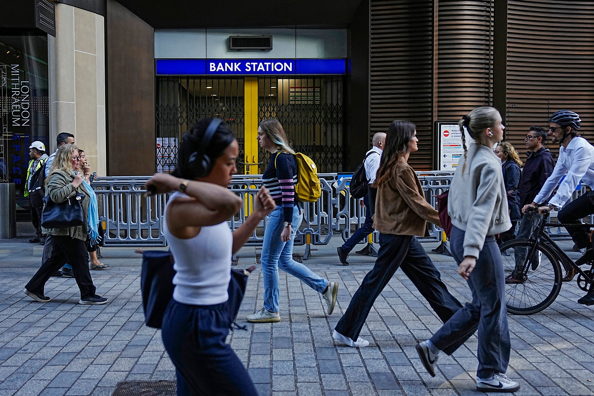 Most of London Underground services are suspended due to a five-day strike action by members of the RMT