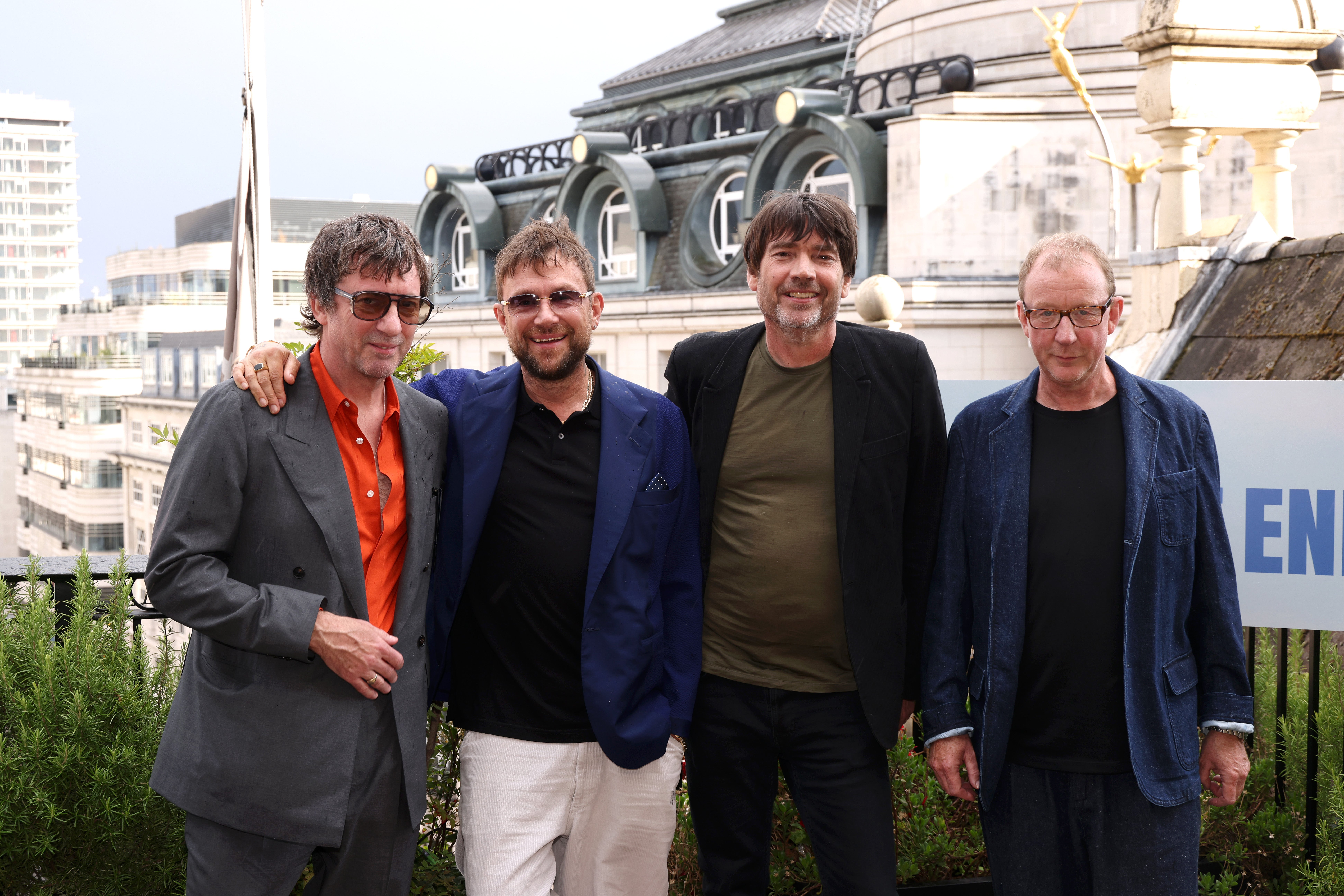 Graham Coxon, Damon Albarn, Alex James and Dave Rowntree reunited as Blur in 2023