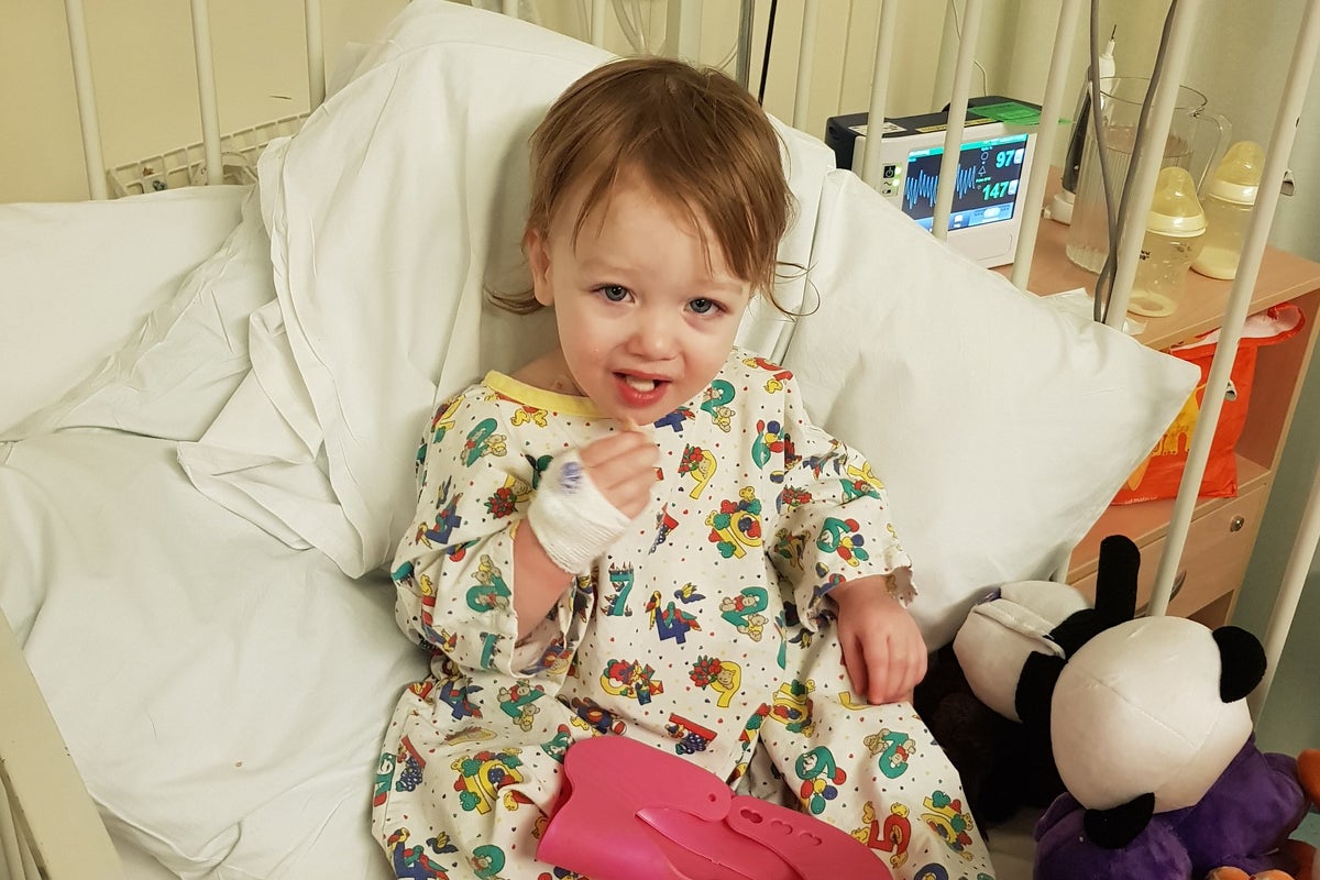 Toddler diagnosed with inoperable brain tumour before going blind ‘overnight’ Toddler diagnosed with inoperable brain tumour before going blind ‘overnight’
