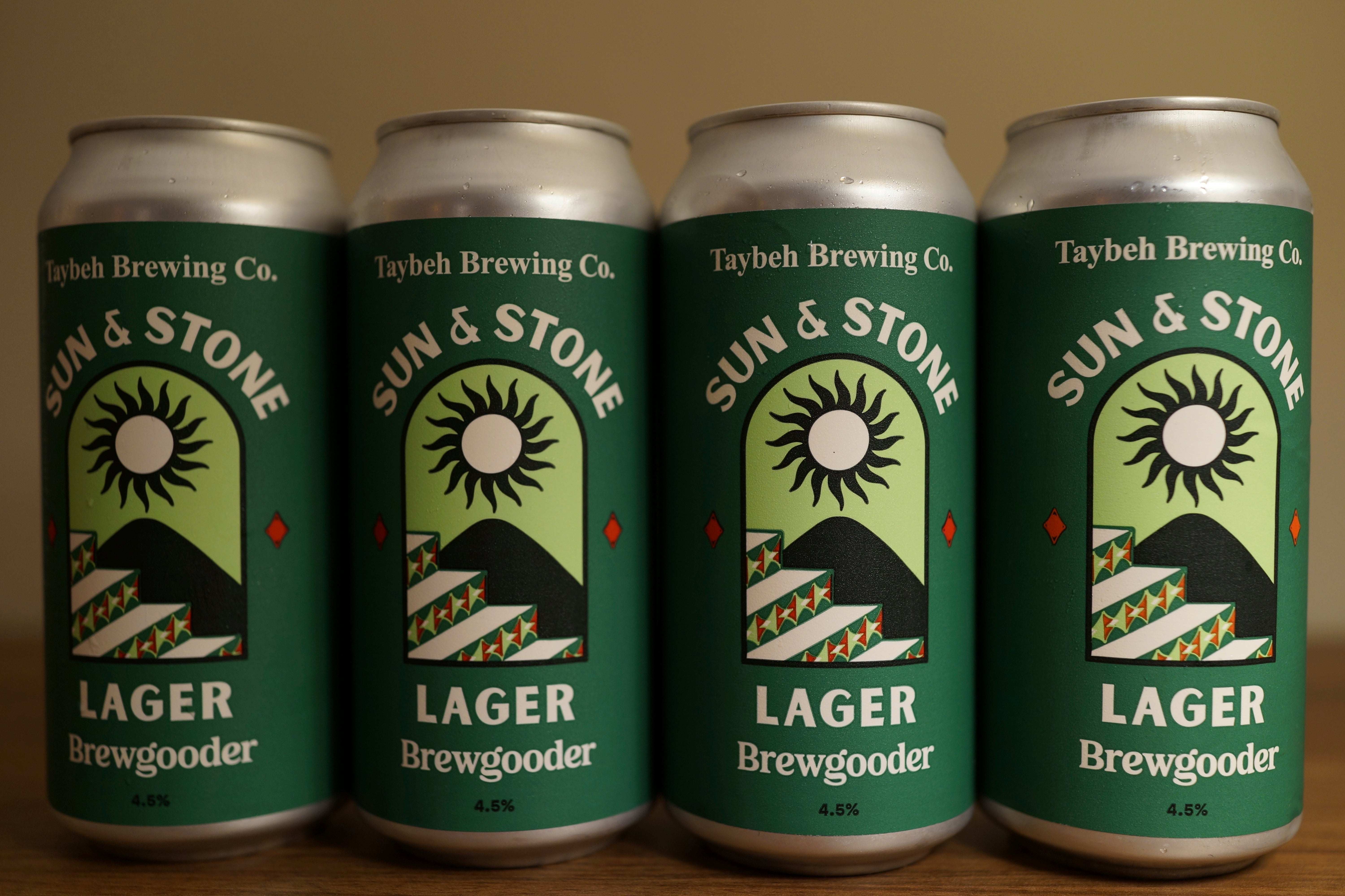 Sun & Stone lager was produced by Brewgooder in Glasgow
