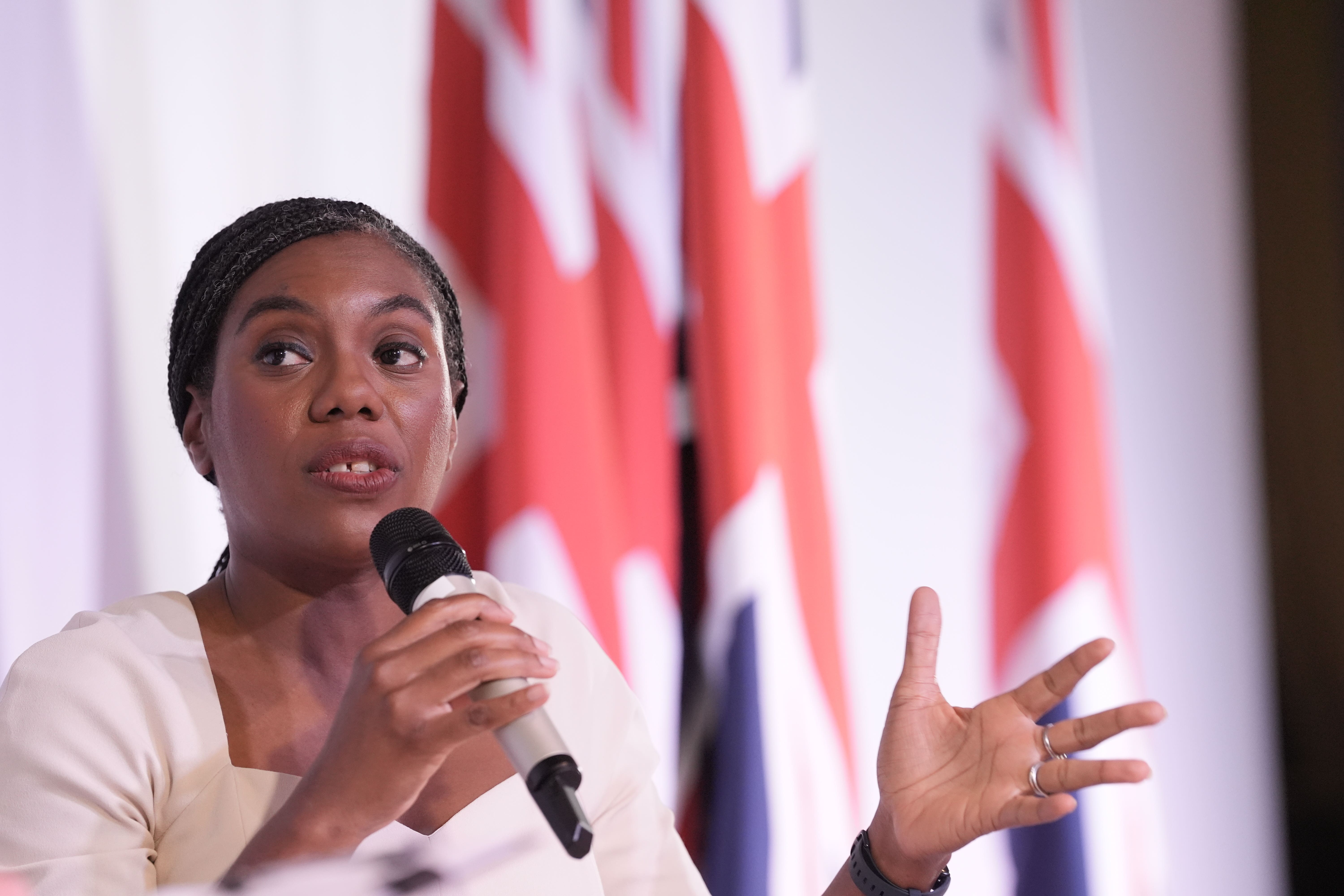 Kemi Badenoch said the country has to live within its means as she offered to help Labour secure welfare cuts (Stefan Rousseau/PA)