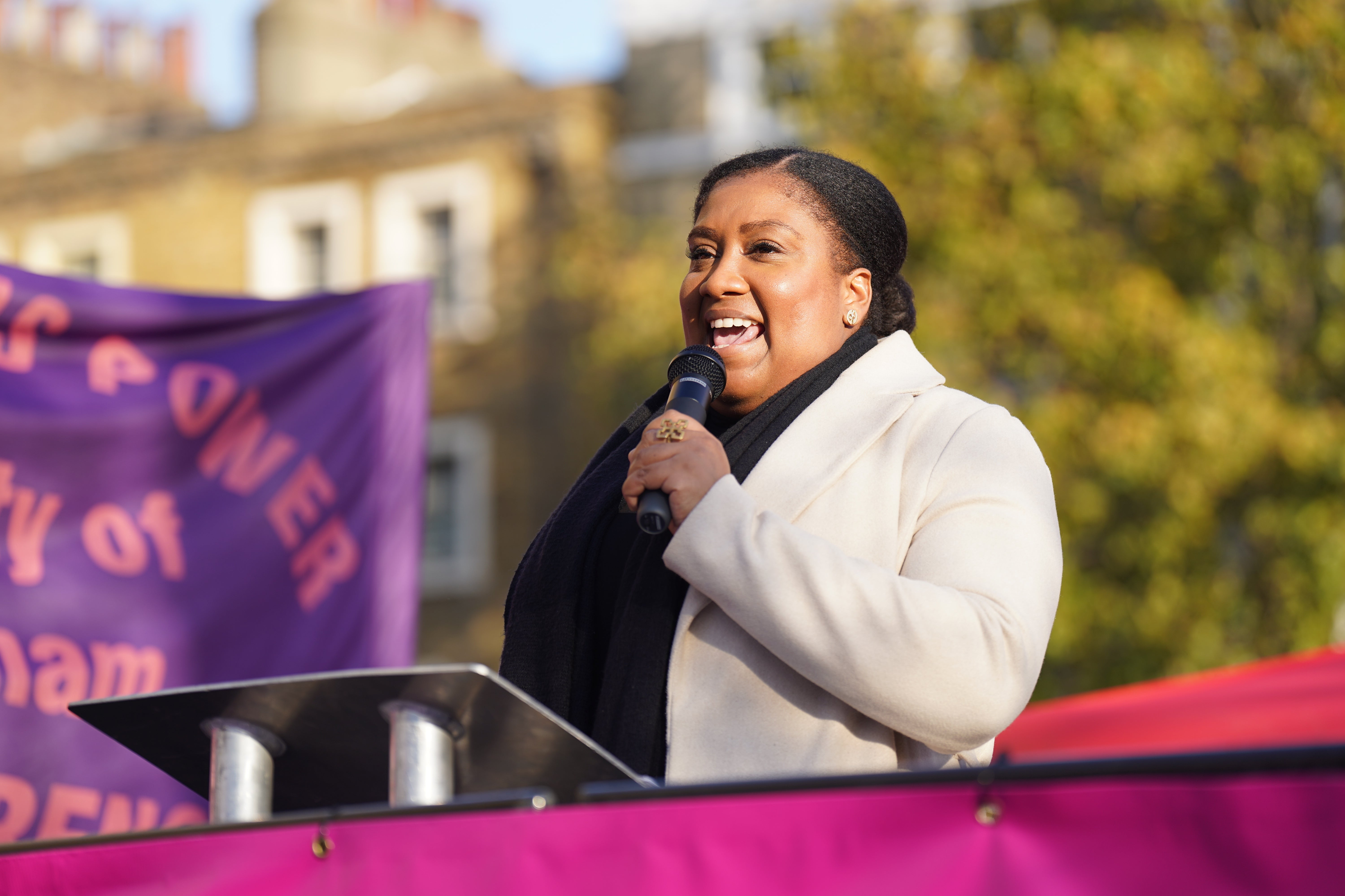 Bell Ribeiro-Addy has called for wealth taxes and scrapping the two-child benefit cap (James Manning/PA)