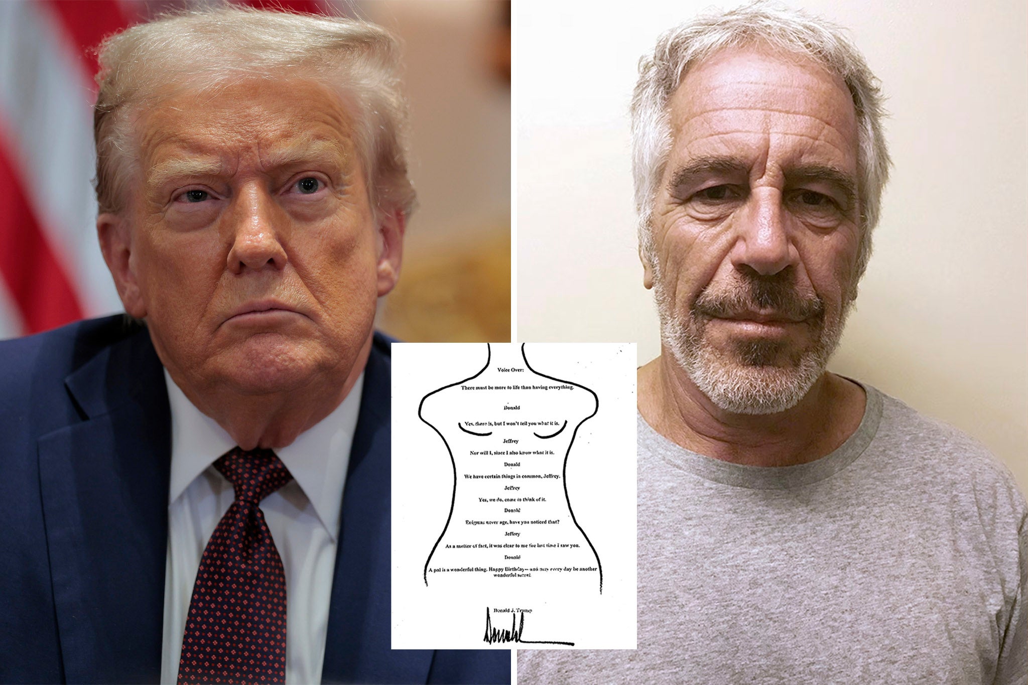 Trump allegedly wrote a letter with a sexually suggestive drawing to convicted sex offender Jeffrey Epstein on his 50th birthday, which the president claims does not exist