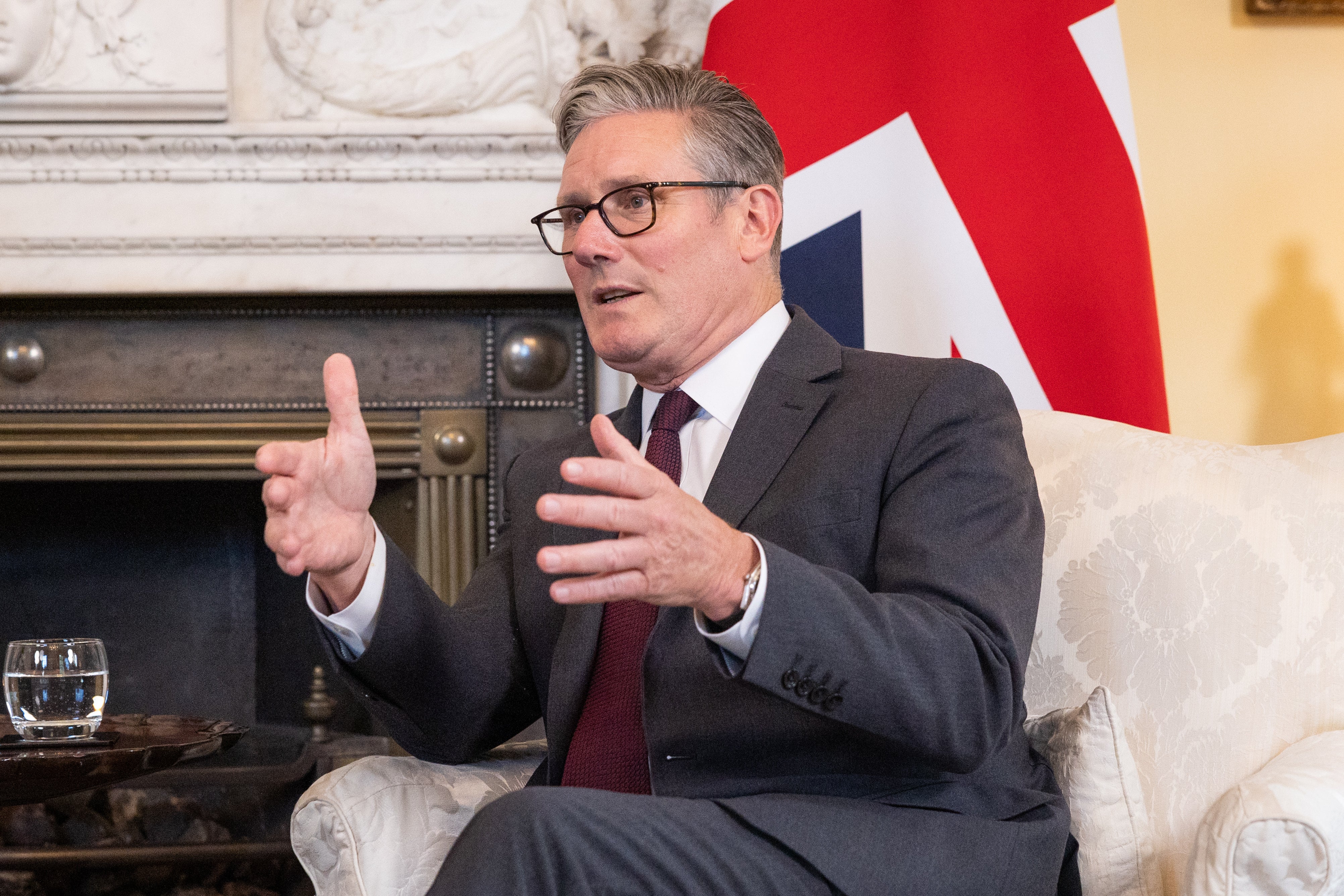 Keir Starmer has rejected the country’s flag being used as a symbol of ‘violence, fear and division’