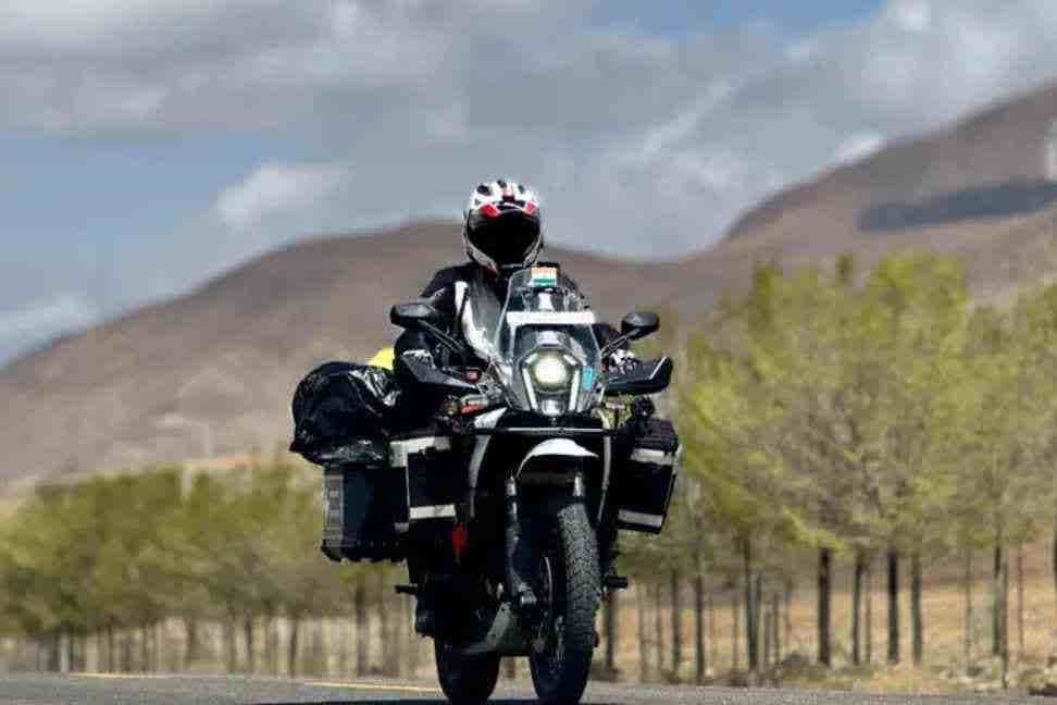 The motorbike was stolen during a round-the-world-trip (Notts Police/PA)