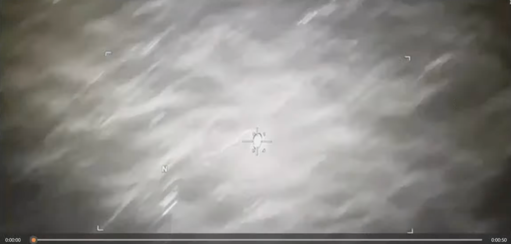 Rep. Eric Burlison of Missouri showed the hearing a mysterious, never-before-seen footage of “an orb or an unknown object” off the coast of Yemen on October 30, 2024 being struck by a Hellfire missile