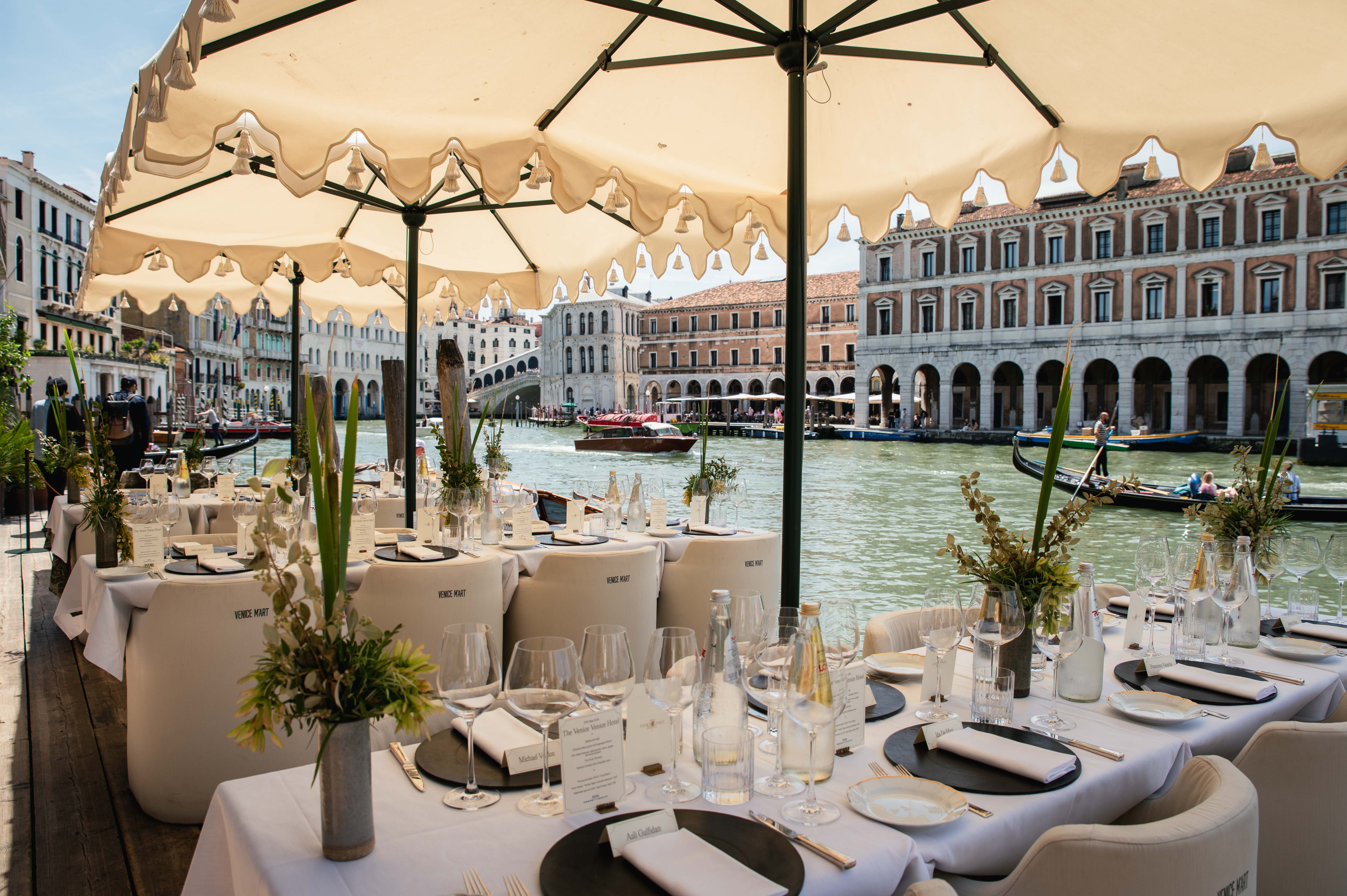 Dine on the terrace at Venice Venice