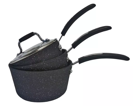 Scoville 3 Piece Non Stick Aluminium Pan Set