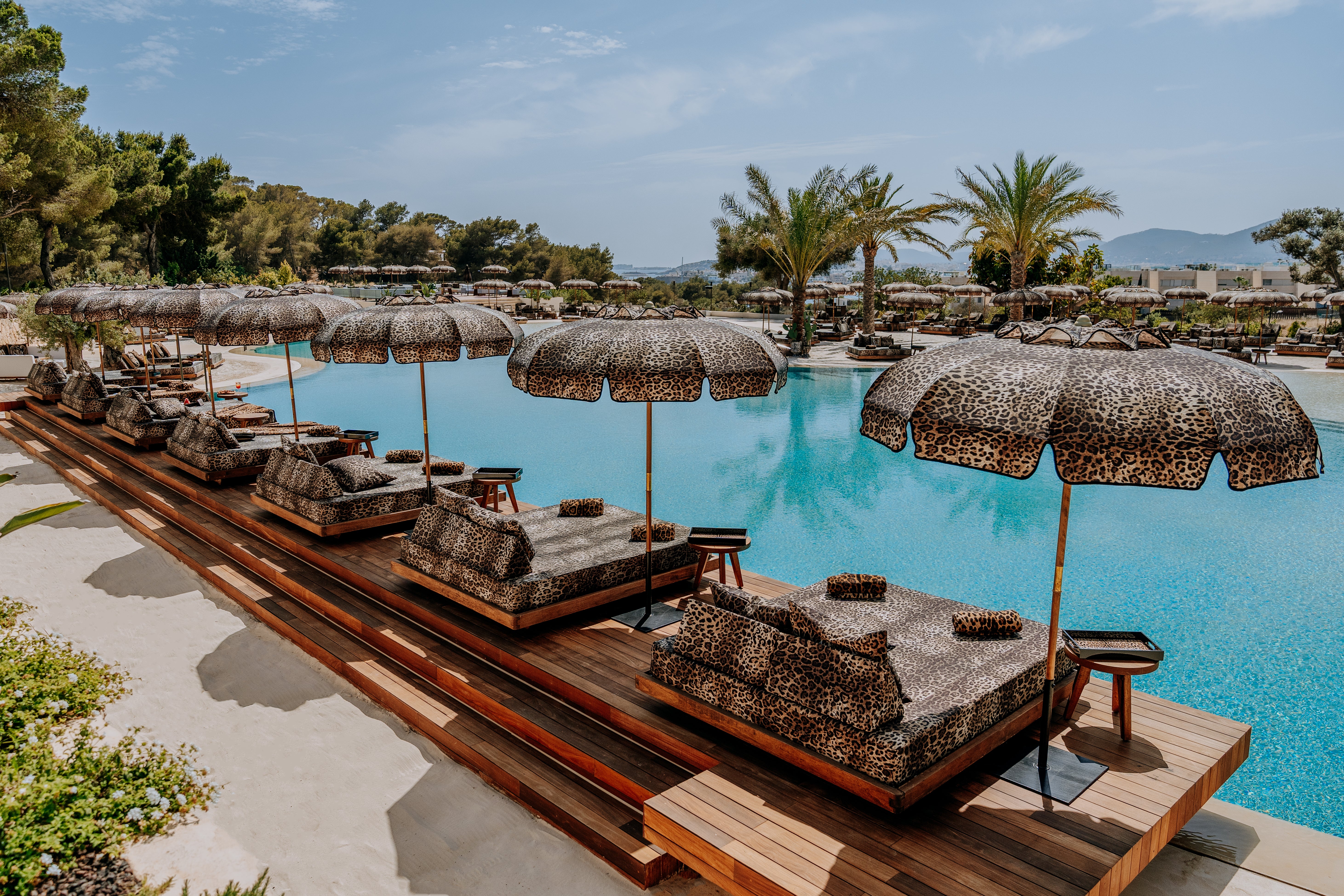 Clap House Ibiza's beach club has been given a Dolce & Gabbana makeover for the summer season