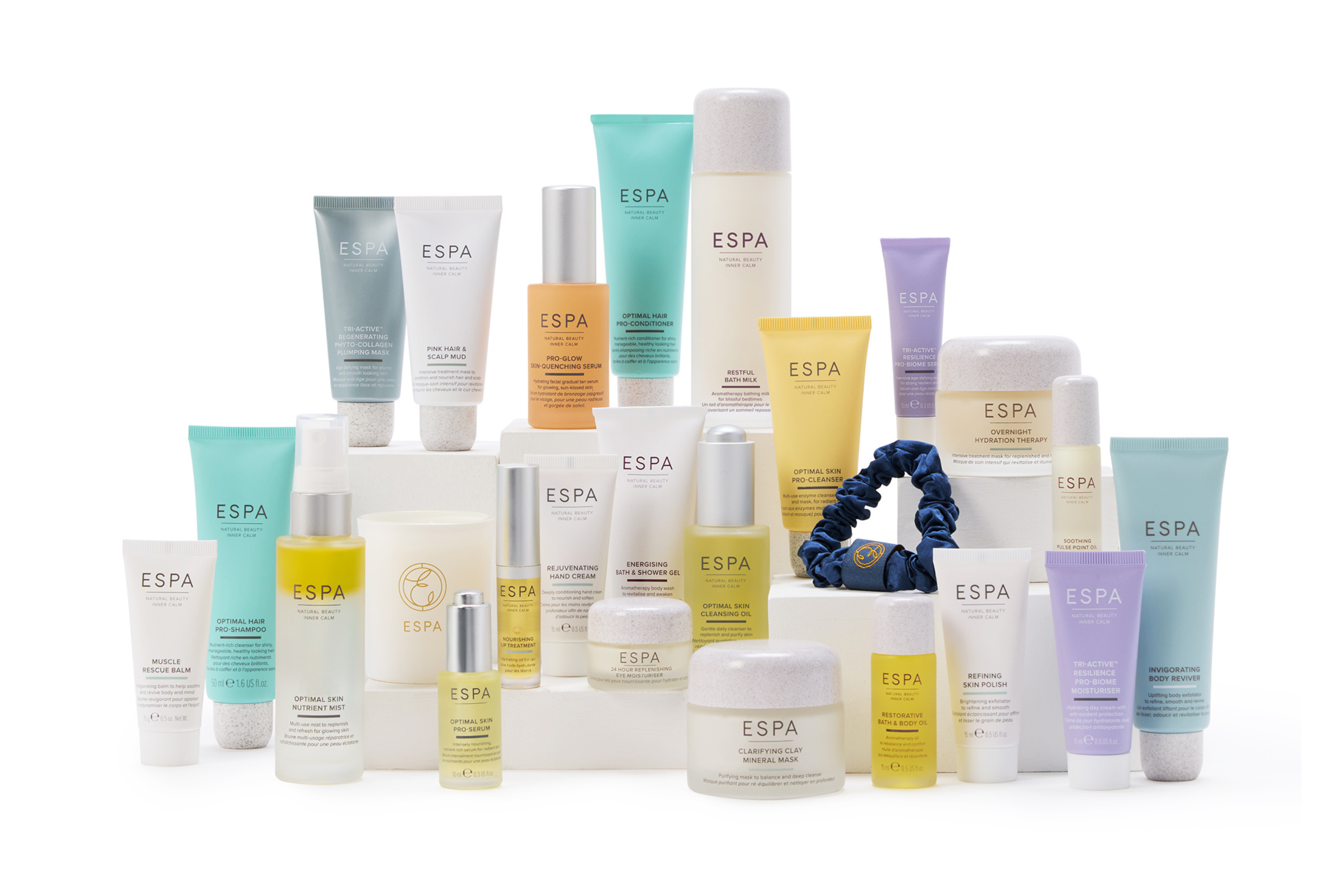 The 25 items includes in Espa's wellness advent calendar span a selection of sample and full products