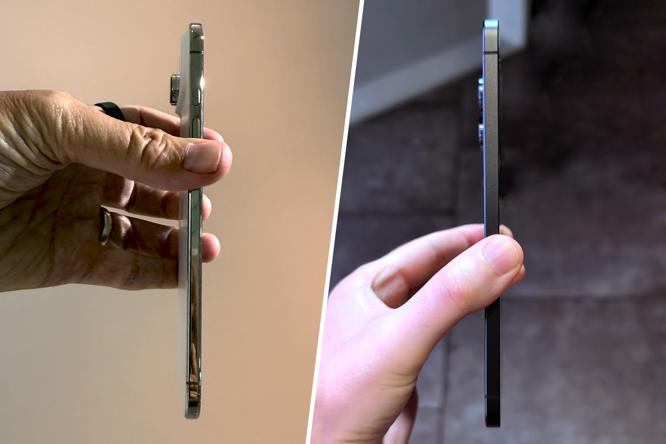 One phone is 0.2mm thinner than the other, but can you tell which?