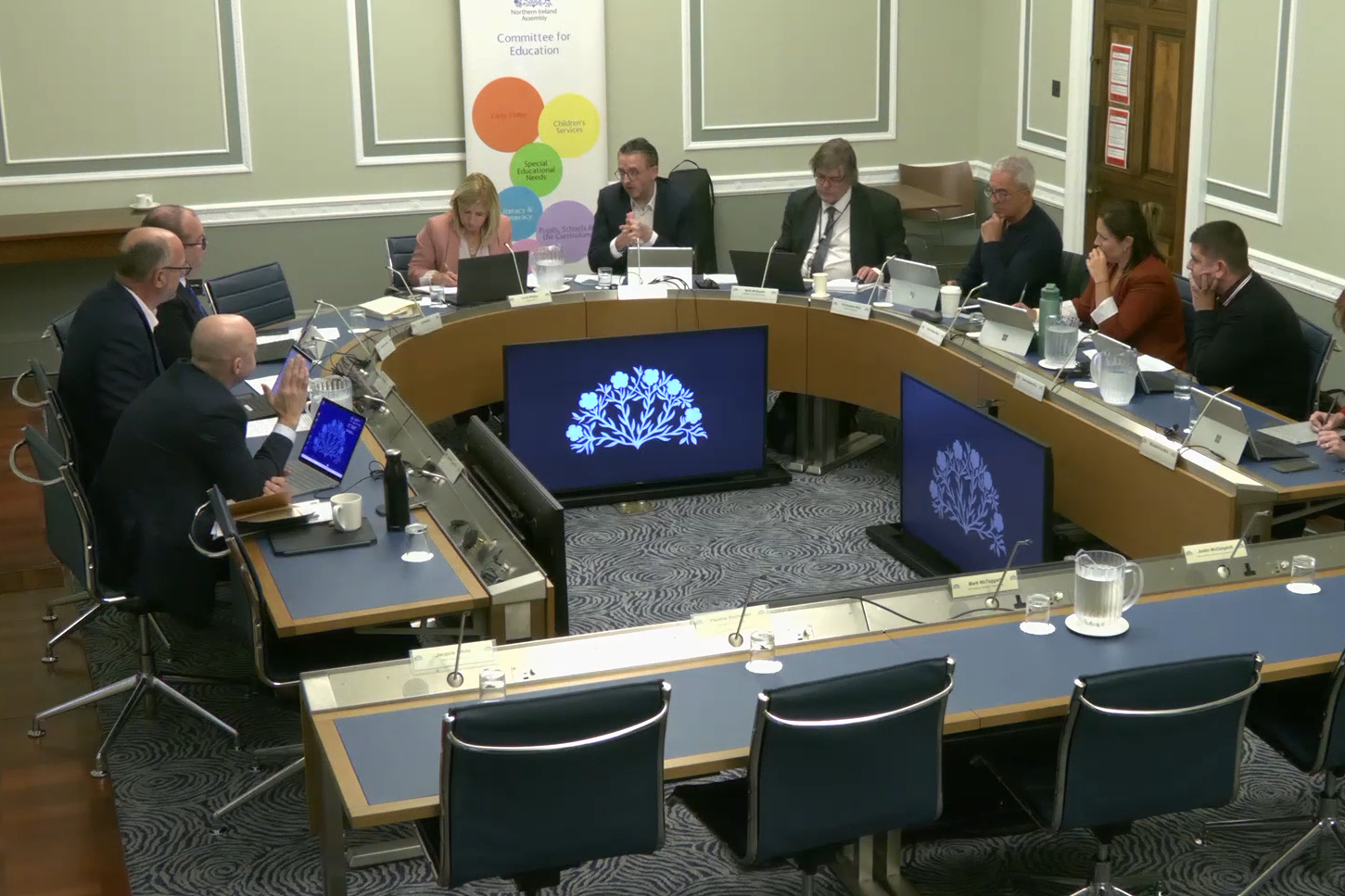 The Stormont Education Committee meeting on Wednesday (NI Assembly/PA)