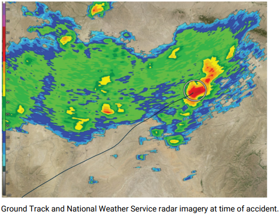 Weather conditions are reported to have taken the pilots by surprise