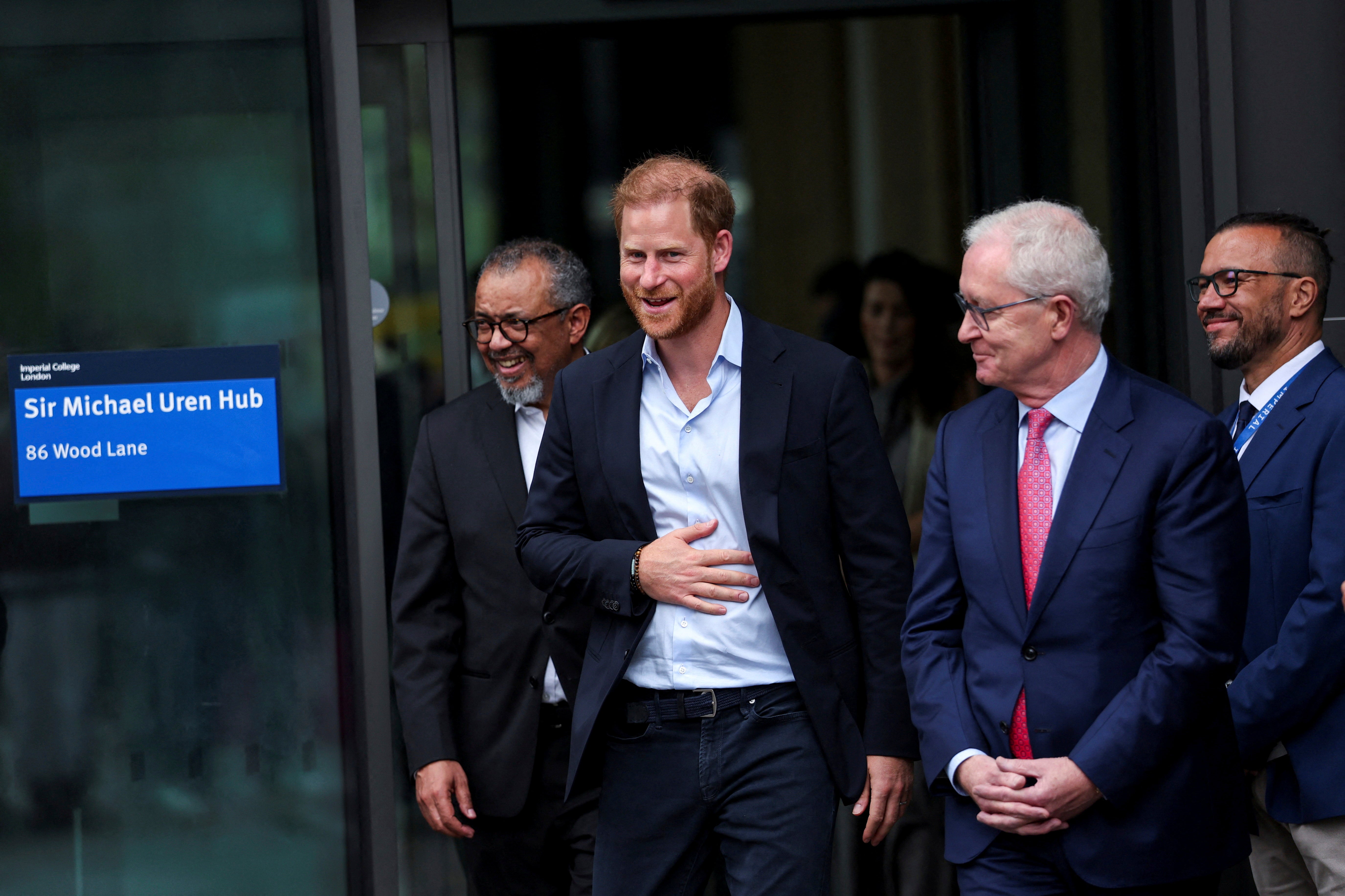 Prince Harry visits the Centre for Blast Injury Studies at Imperial College London