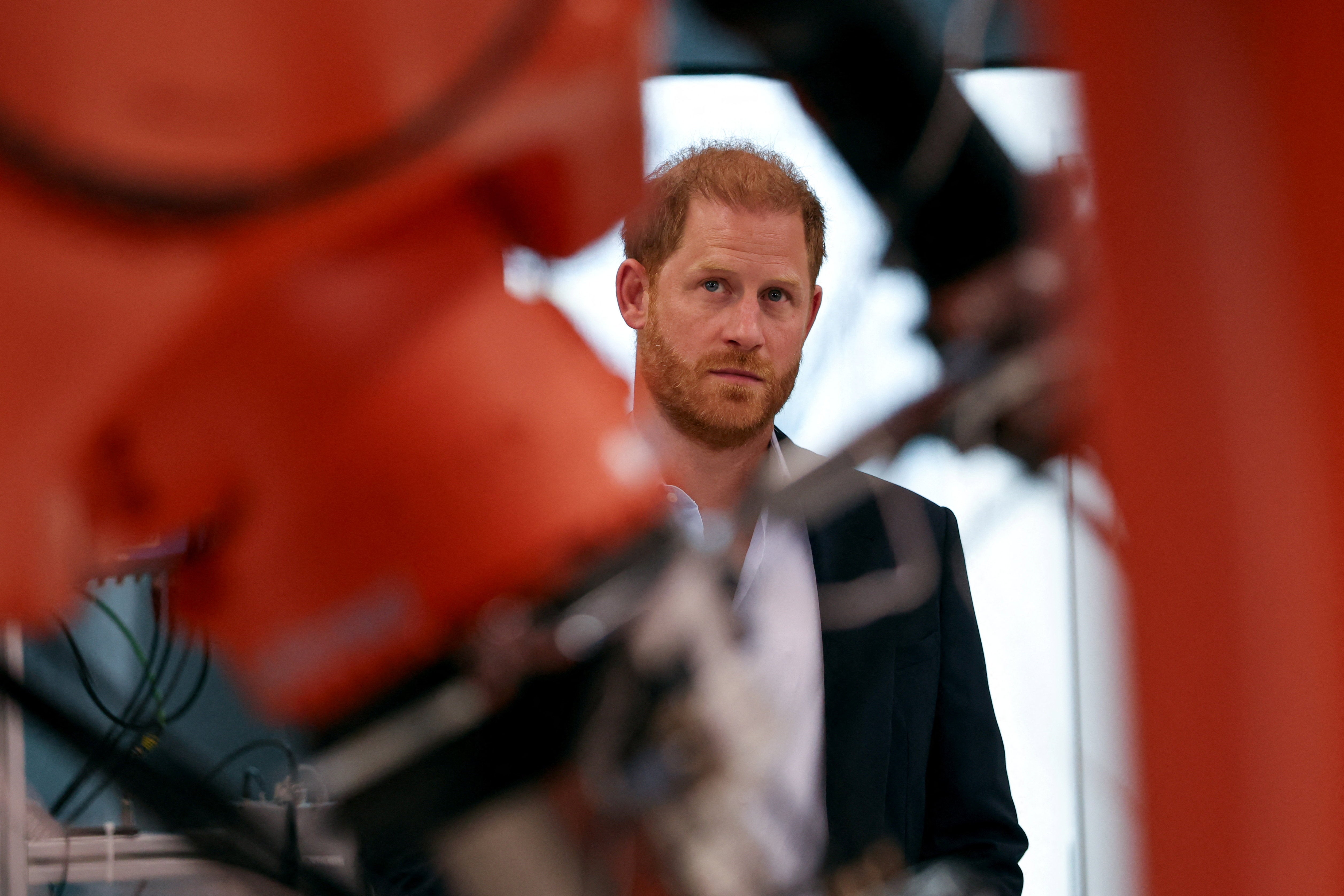 The Duke of Sussex during his visit to Imperial College London’s Centre for Blast Injury Studies