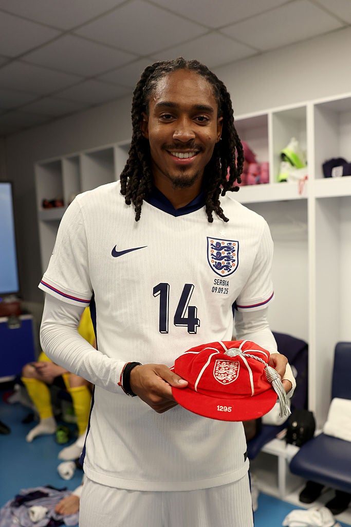 Djed Spence with his legacy cap