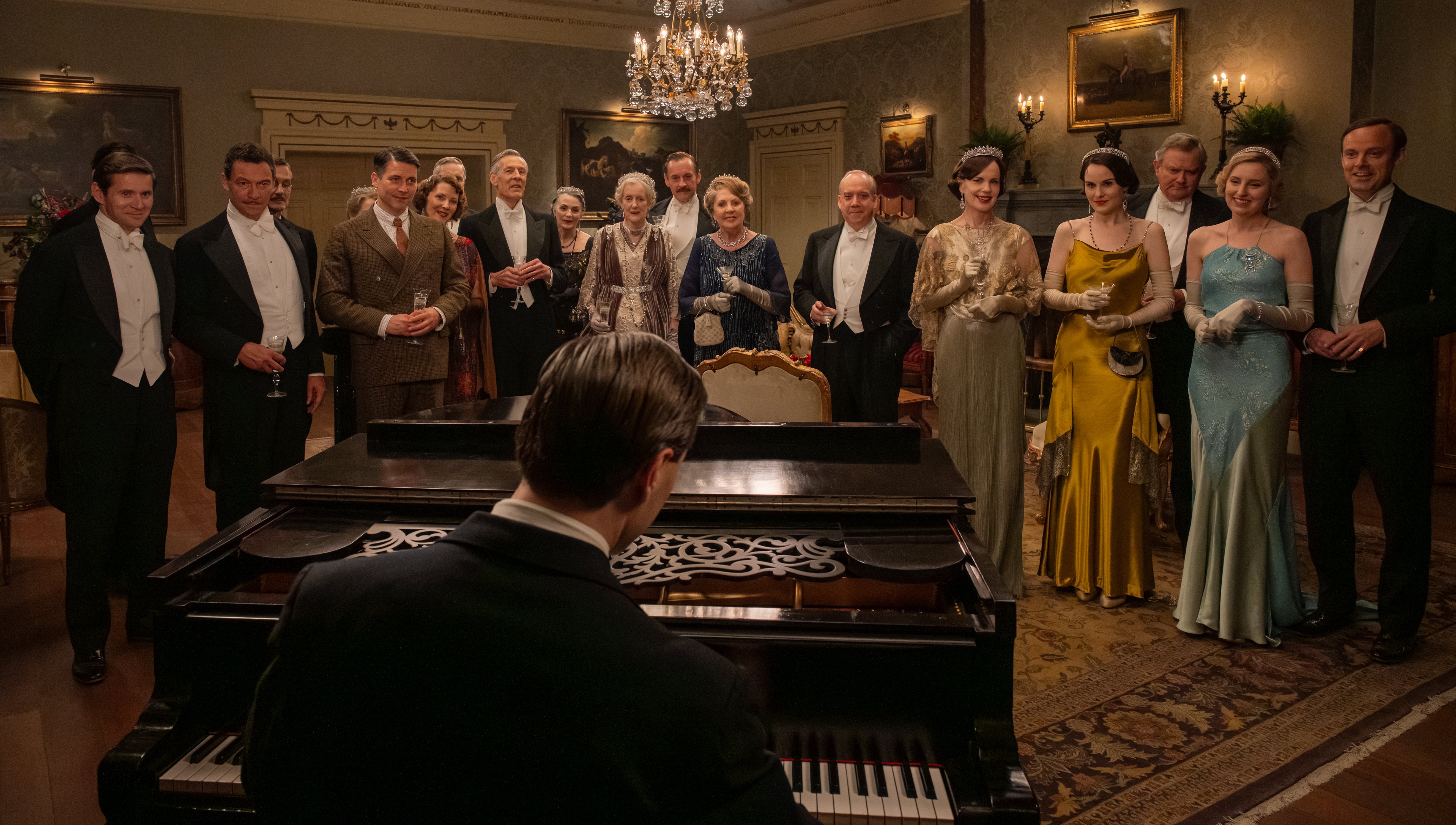 A still from ‘Downton Abbey: The Grand Finale’, filmed at Highclere castle and billed as the third and final film in the series
