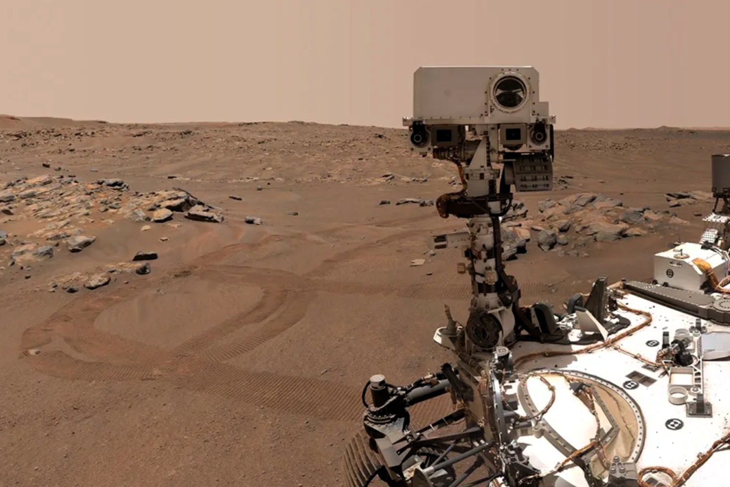 Nasa's Mars rover Perseverance takes a selfie on 10 September, 2021