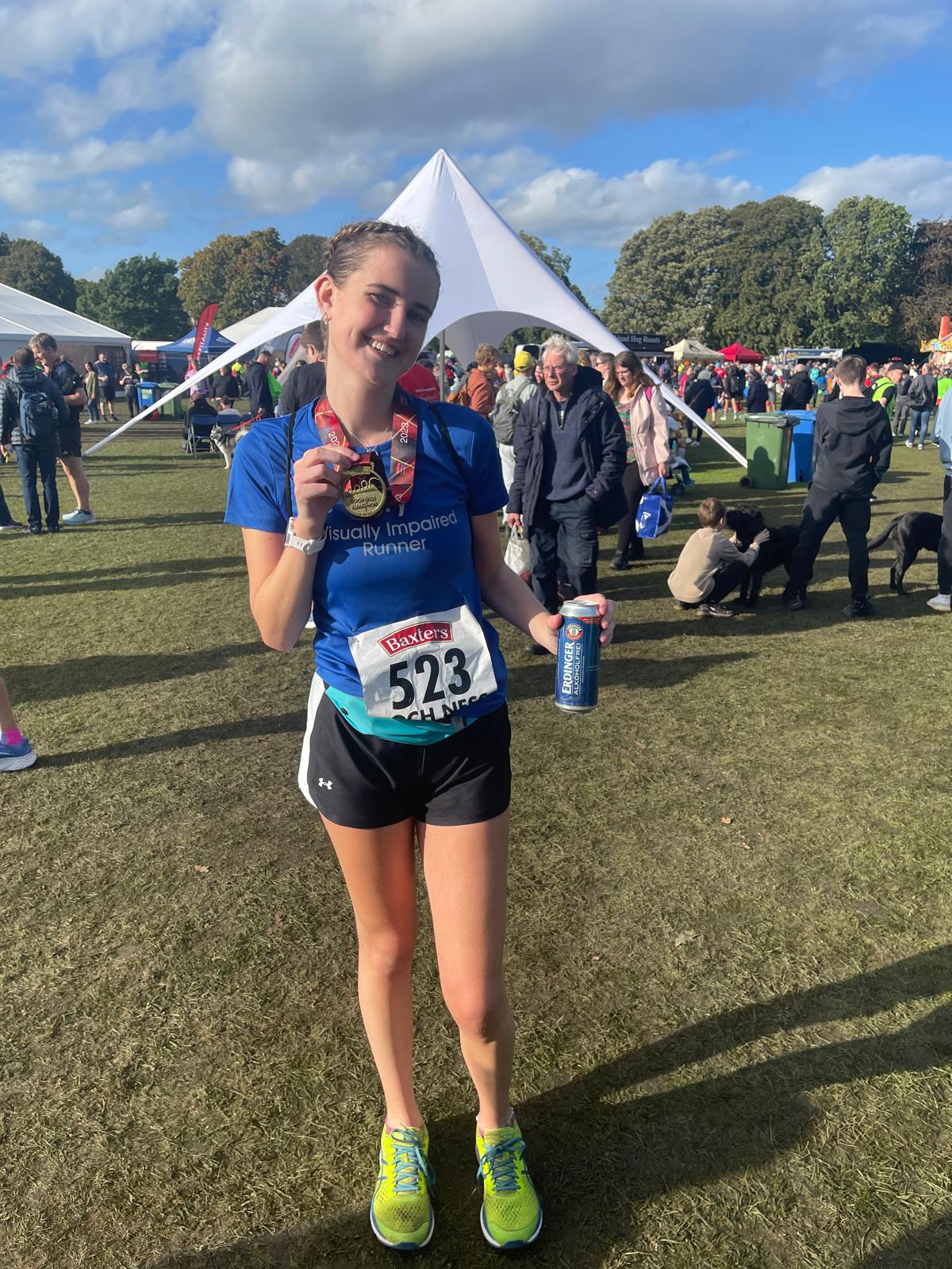 Lily was diagnosed with the rare genetic conditions LHON in 2022