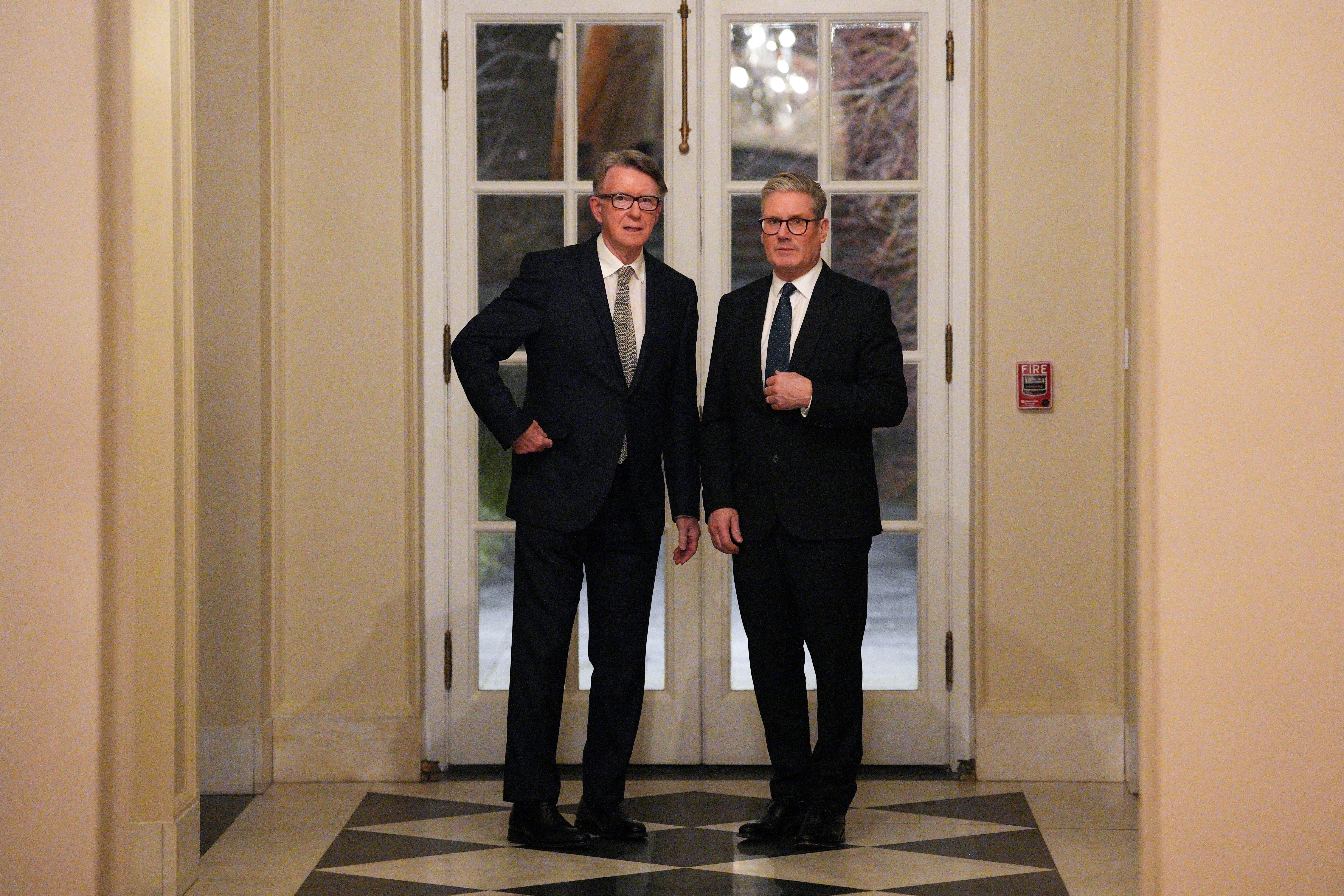 Keir Starmer met Peter Mandelson at the ambassador’s residence